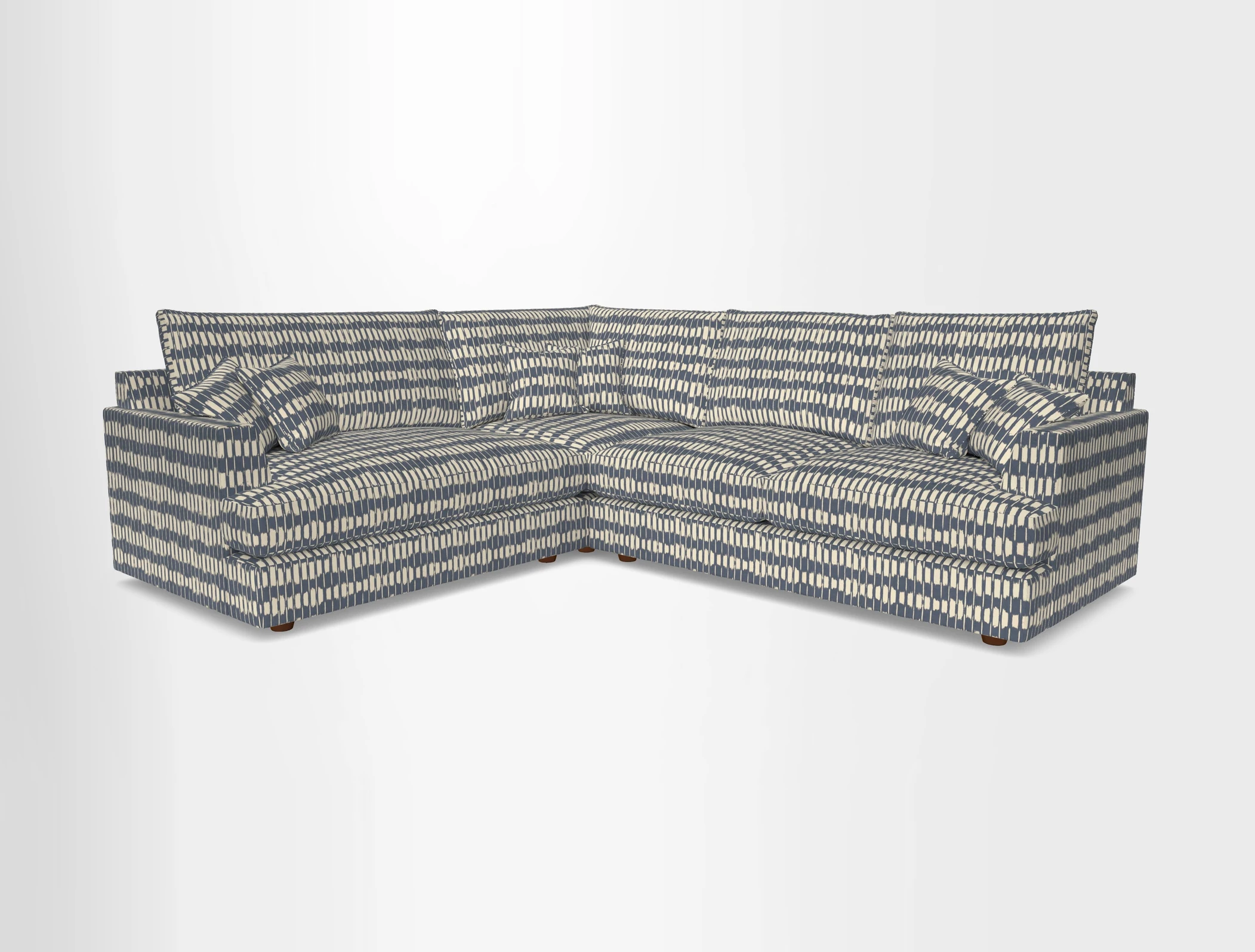 Slingsby Medium Fitted Cover Corner Unit RHF in Two Tone Plain Biscuit