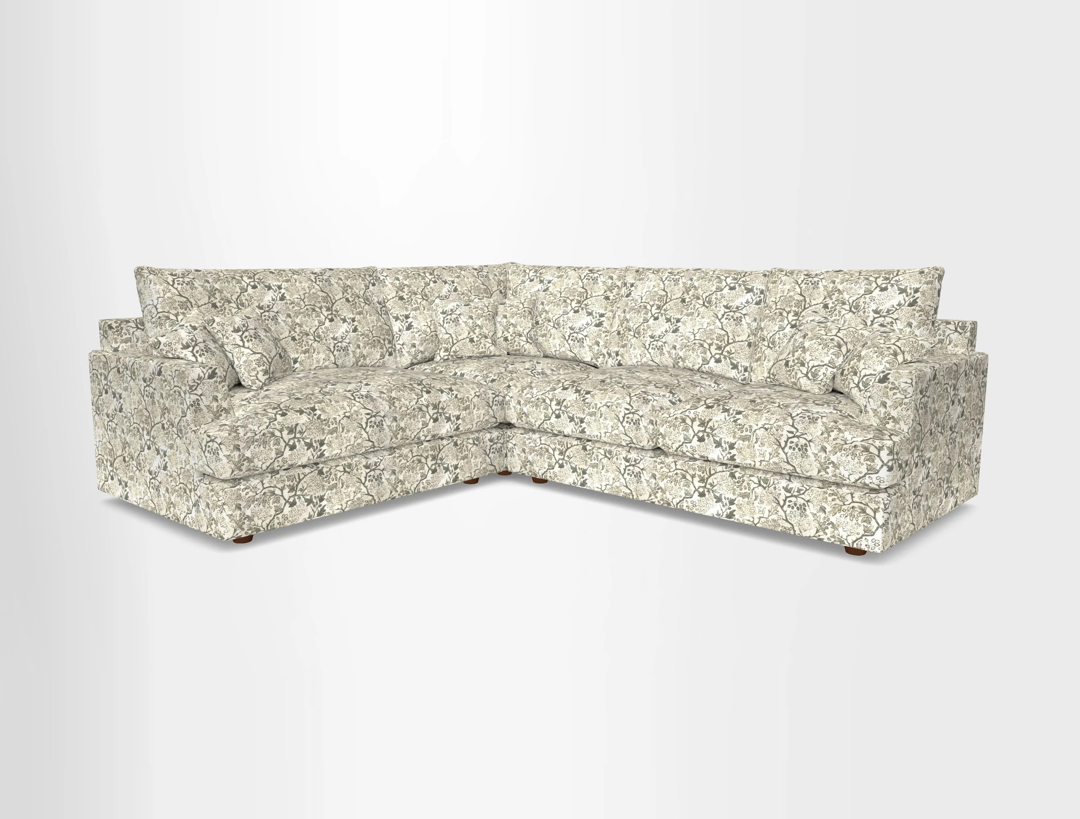 Slingsby Medium Fitted Cover Corner Unit RHF in Two Tone Plain Biscuit