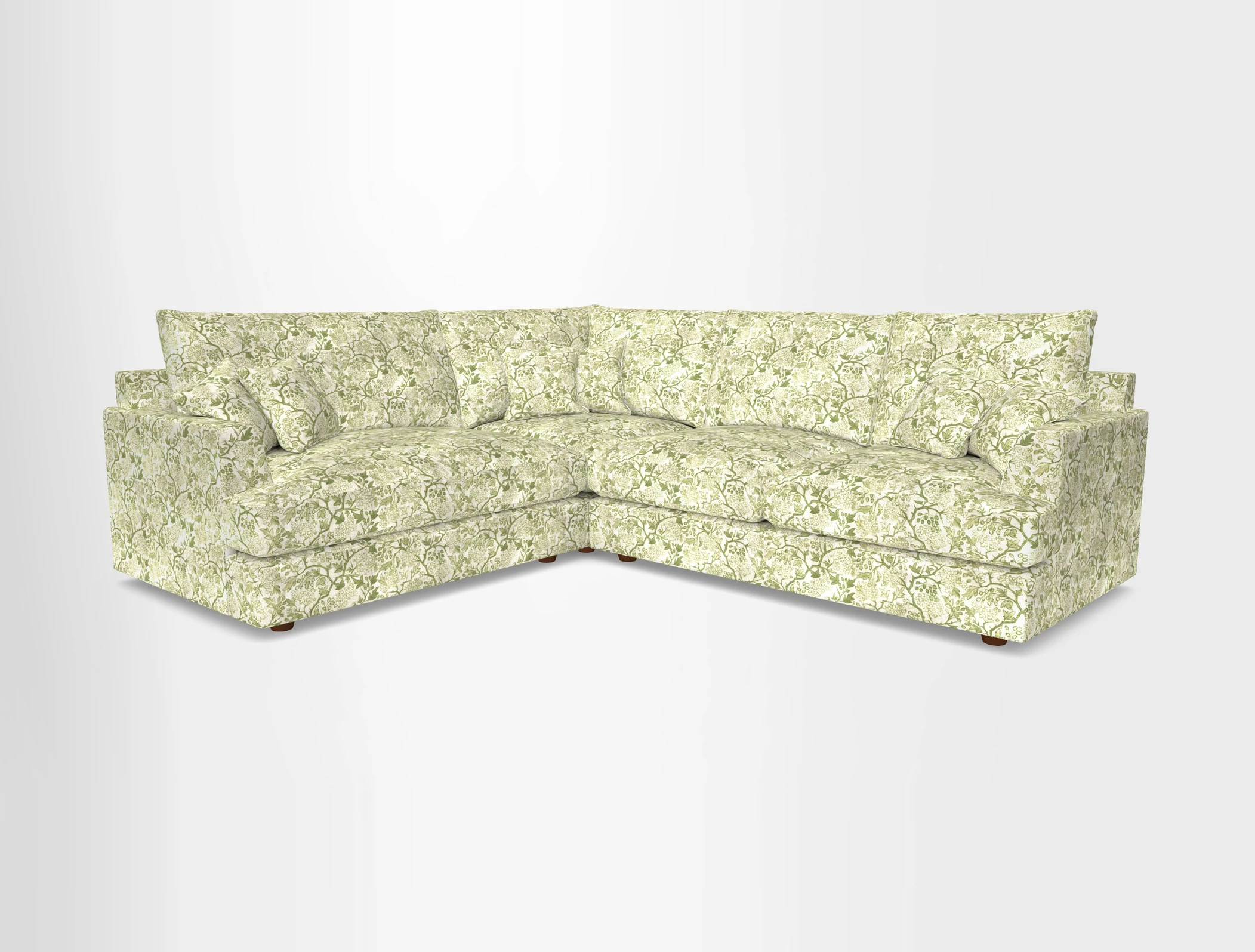 Slingsby Medium Fitted Cover Corner Unit RHF in Two Tone Plain Biscuit