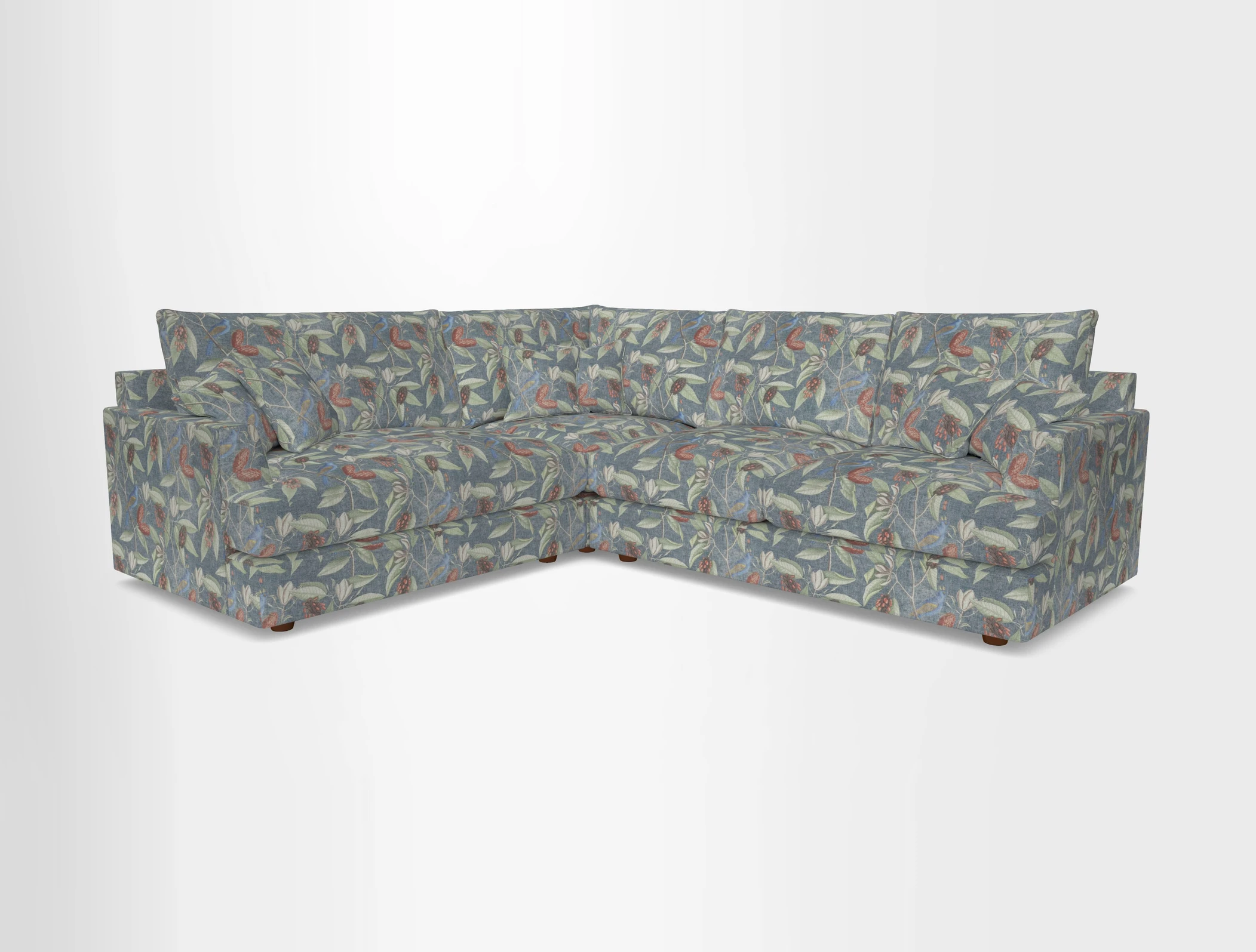 Slingsby Medium Fitted Cover Corner Unit RHF in Two Tone Plain Biscuit