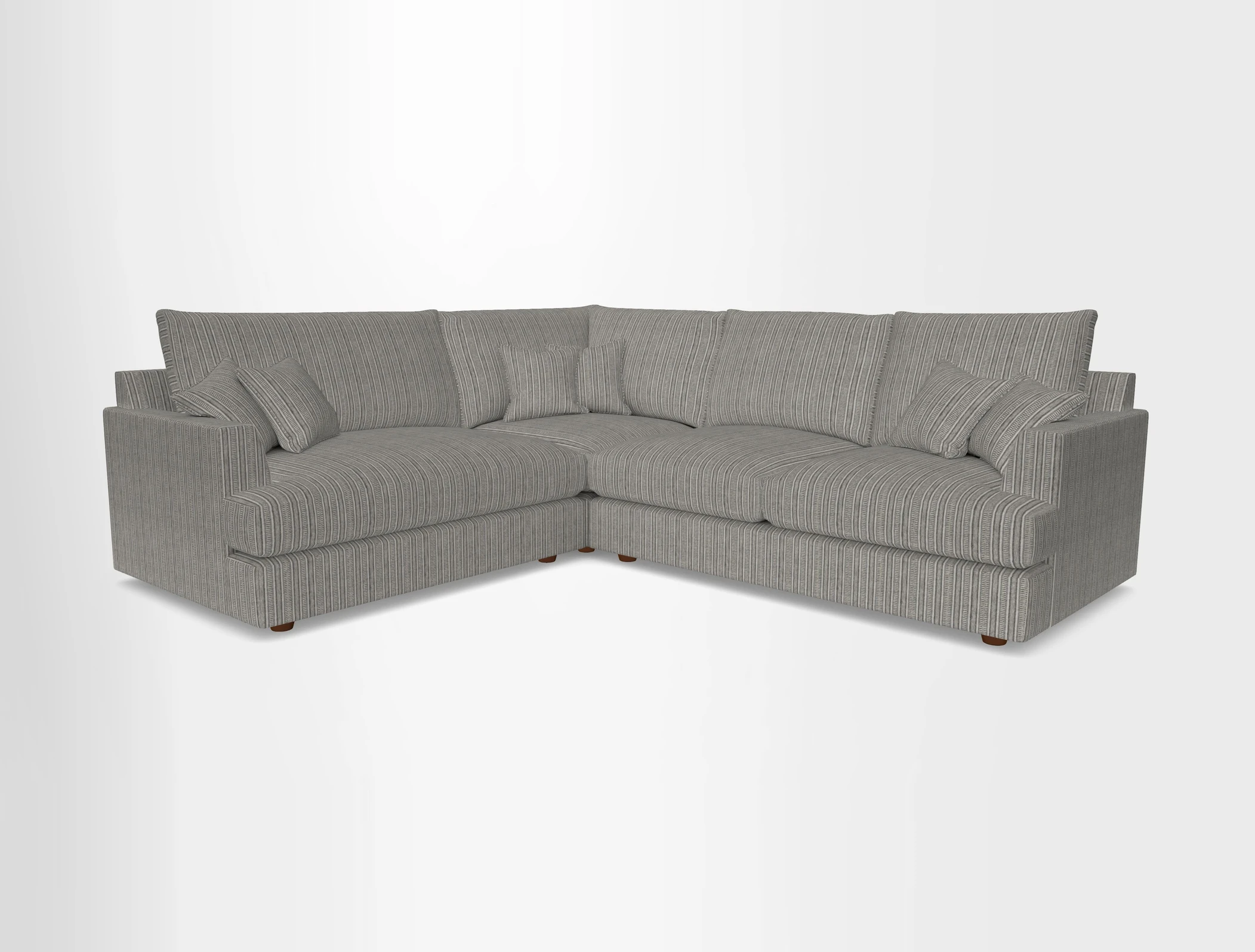 Slingsby Medium Fitted Cover Corner Unit RHF in Two Tone Plain Biscuit