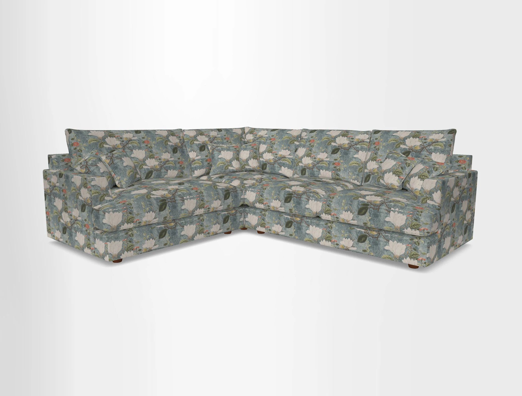 Slingsby Medium Fitted Cover Corner Unit RHF in Two Tone Plain Biscuit