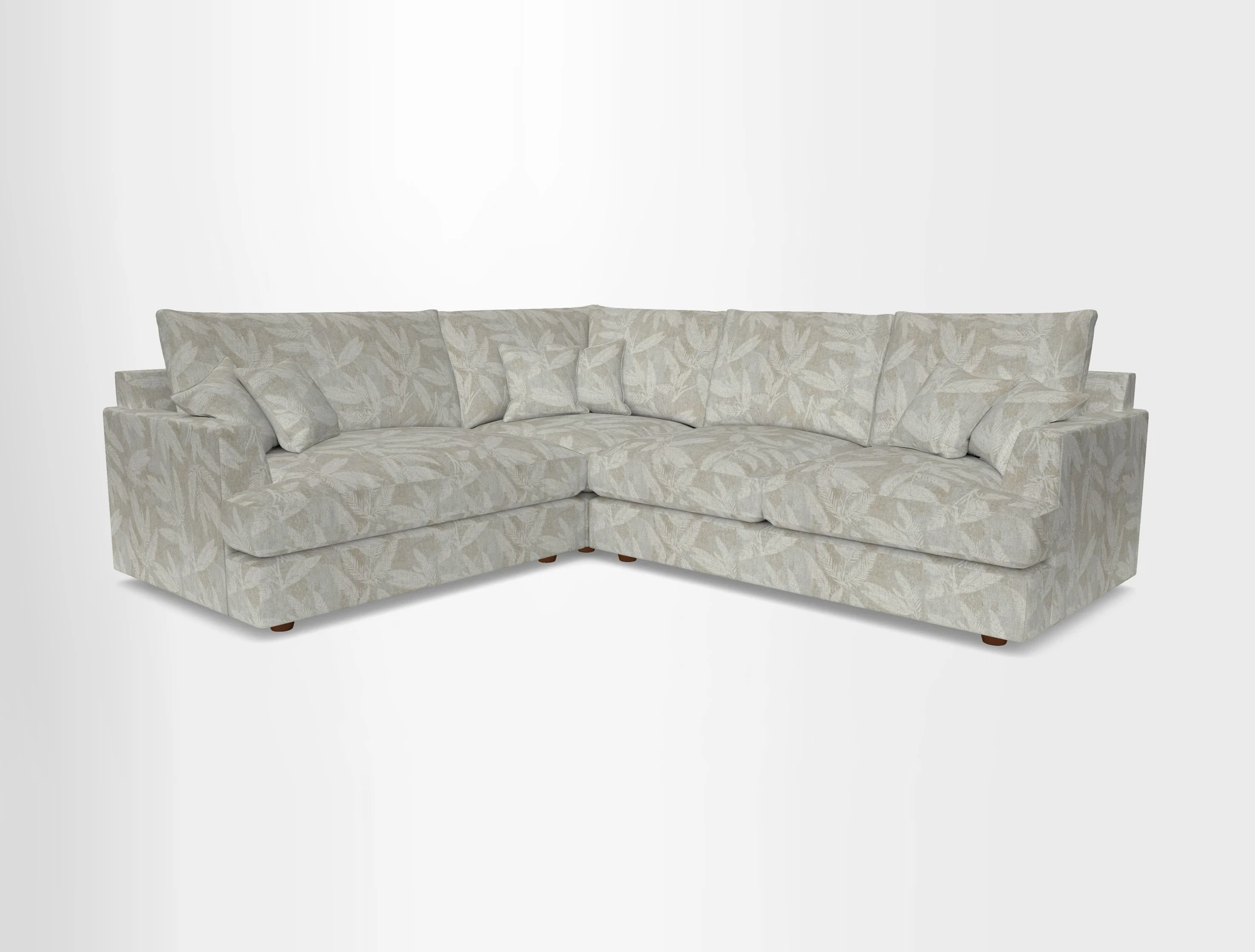 Slingsby Medium Fitted Cover Corner Unit RHF in Two Tone Plain Biscuit