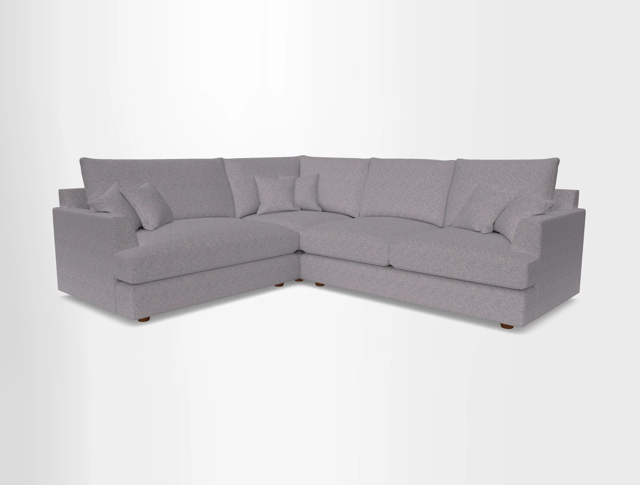 Slingsby Medium Fitted Cover Corner Unit RHF in Two Tone Plain Biscuit