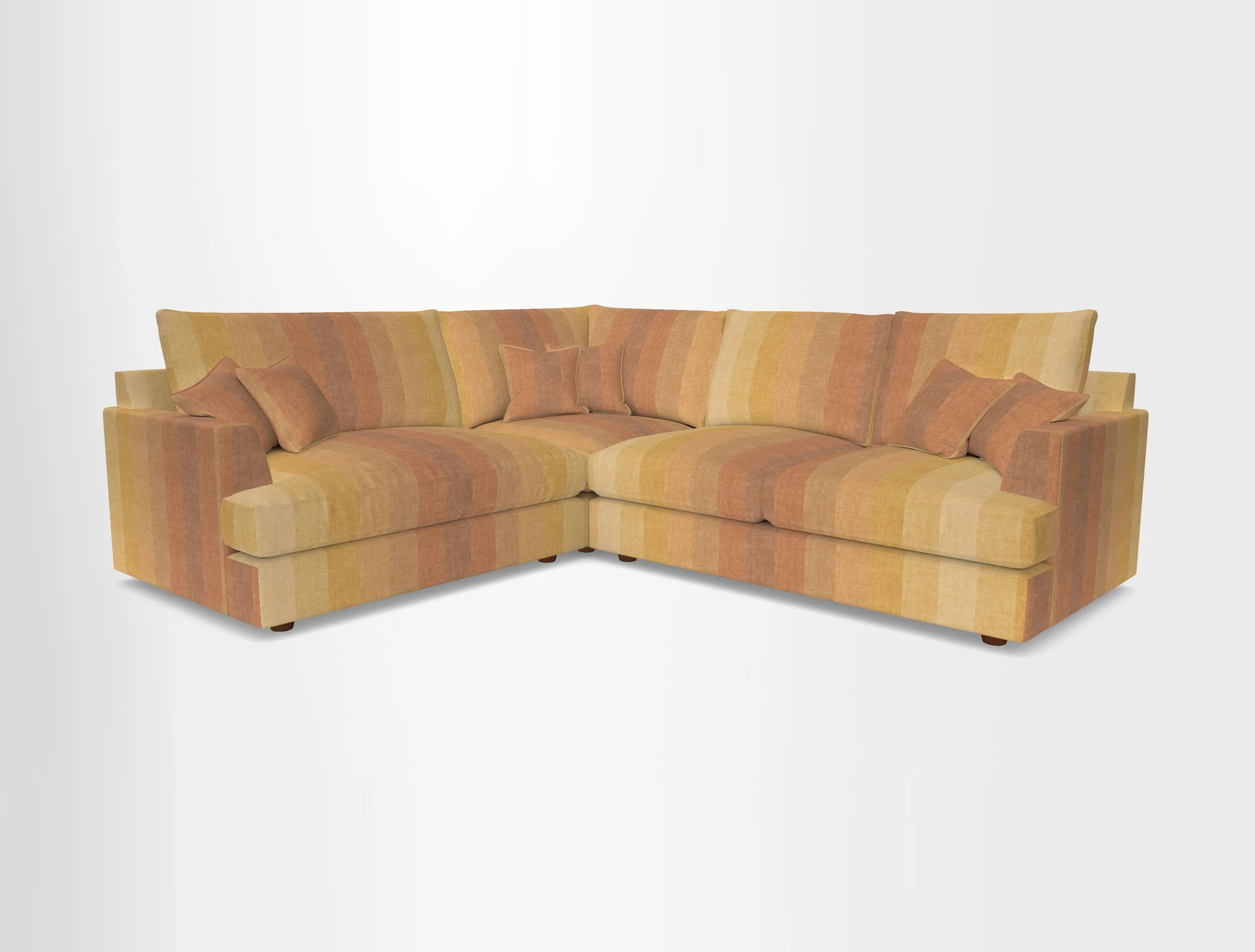 Slingsby Medium Fitted Cover Corner Unit RHF in Two Tone Plain Biscuit