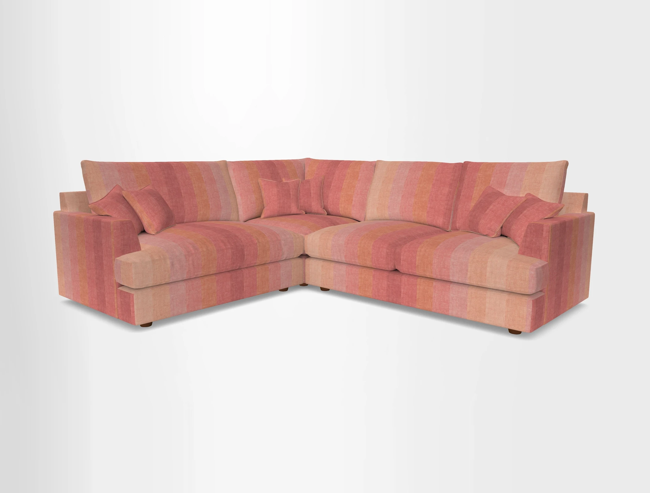 Slingsby Medium Fitted Cover Corner Unit RHF in Two Tone Plain Biscuit