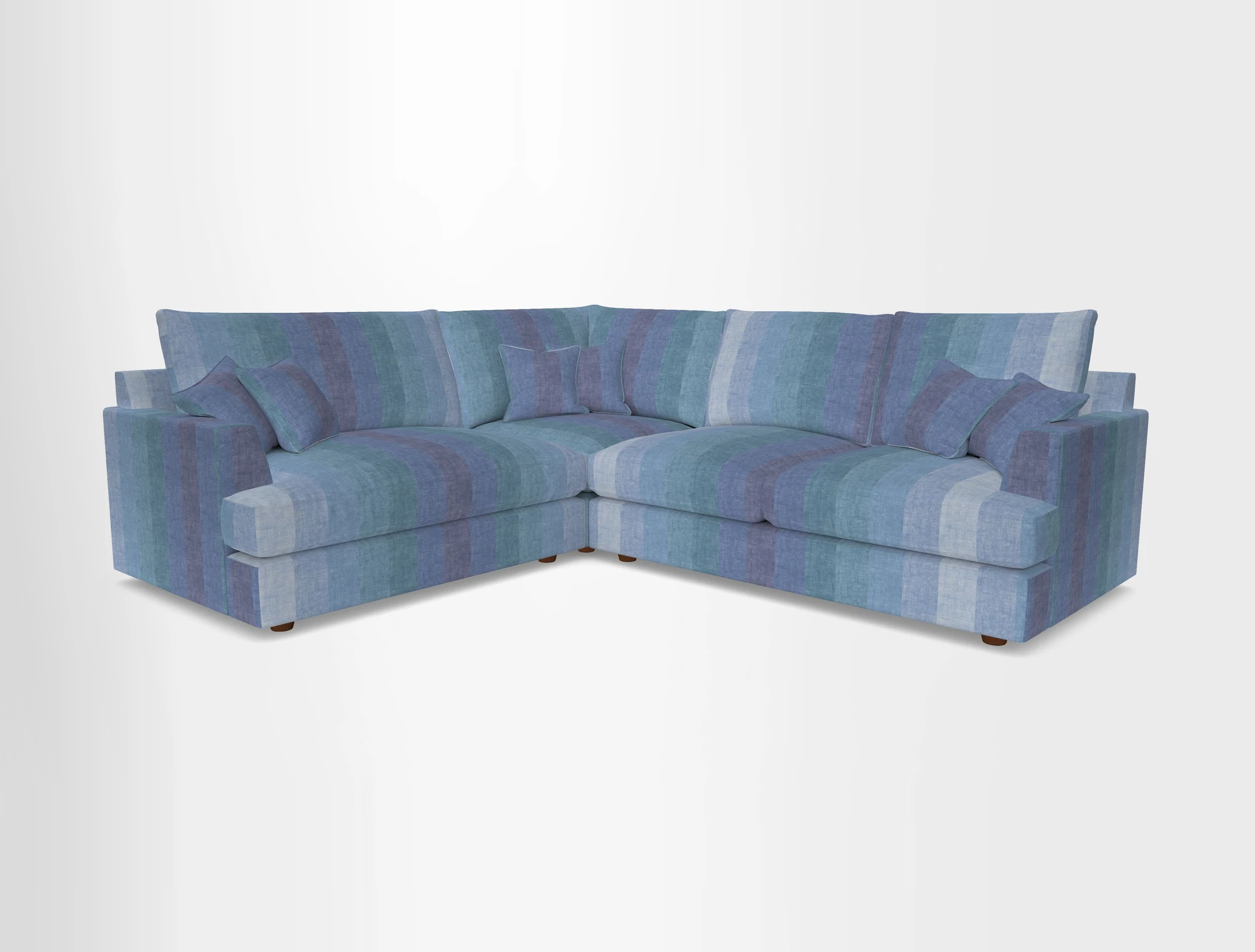 Slingsby Medium Fitted Cover Corner Unit RHF in Two Tone Plain Biscuit