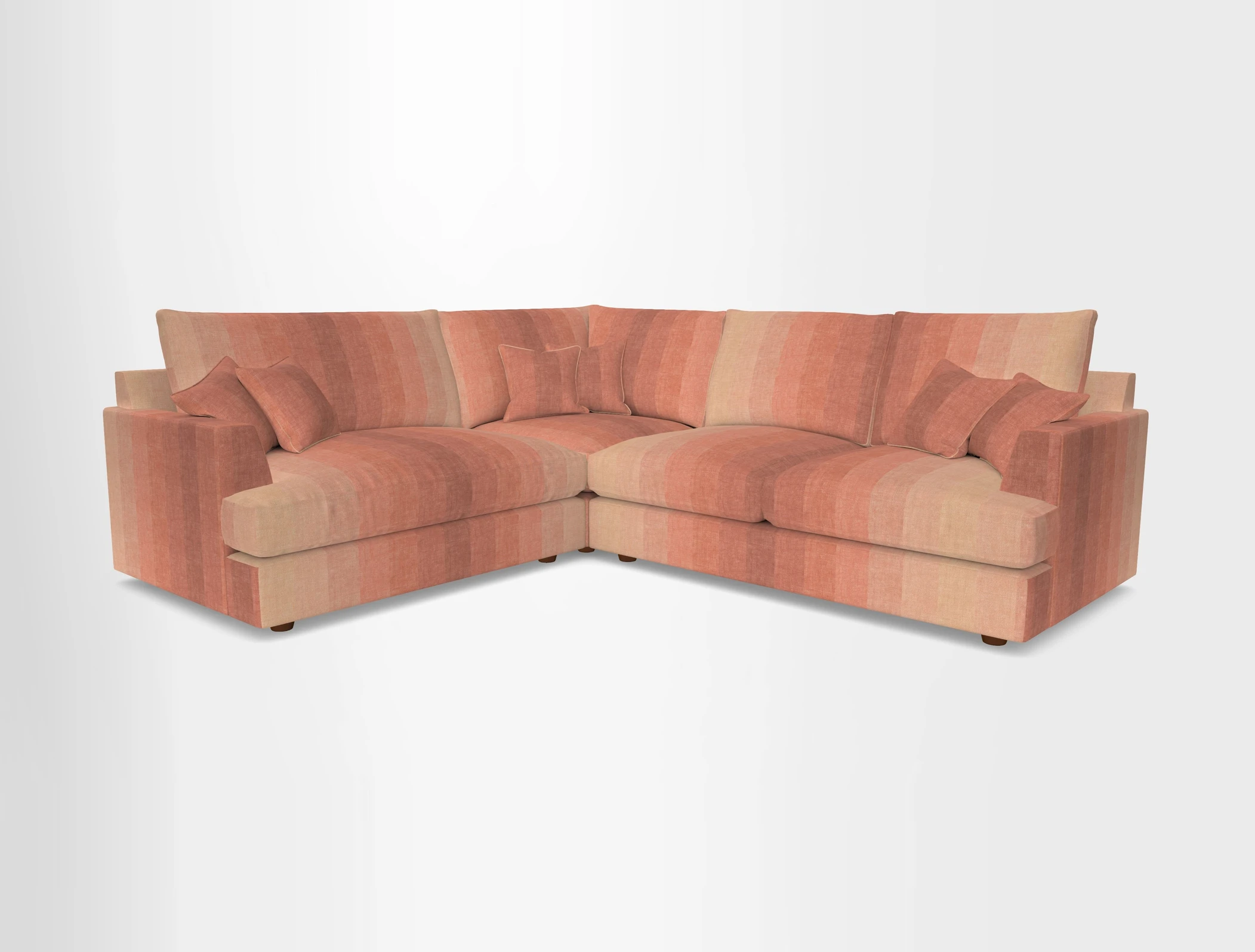 Slingsby Medium Fitted Cover Corner Unit RHF in Two Tone Plain Biscuit