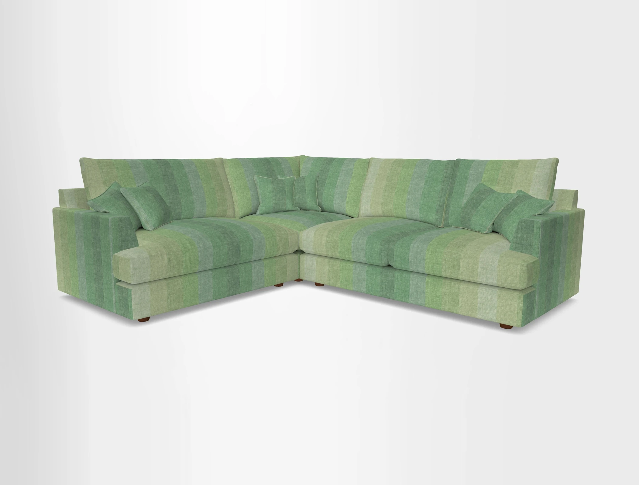 Slingsby Medium Fitted Cover Corner Unit RHF in Two Tone Plain Biscuit