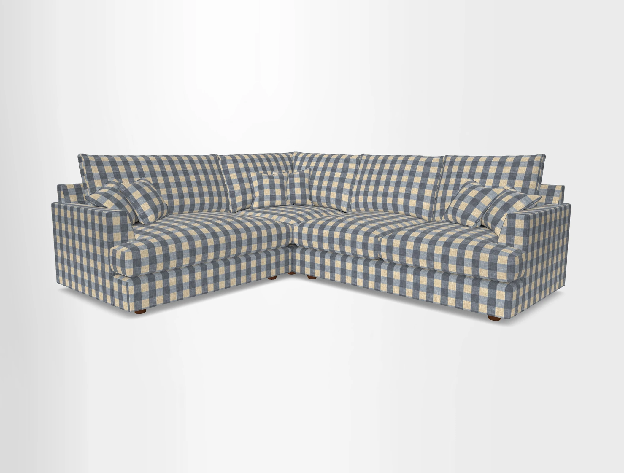 Slingsby Medium Fitted Cover Corner Unit RHF in Two Tone Plain Biscuit