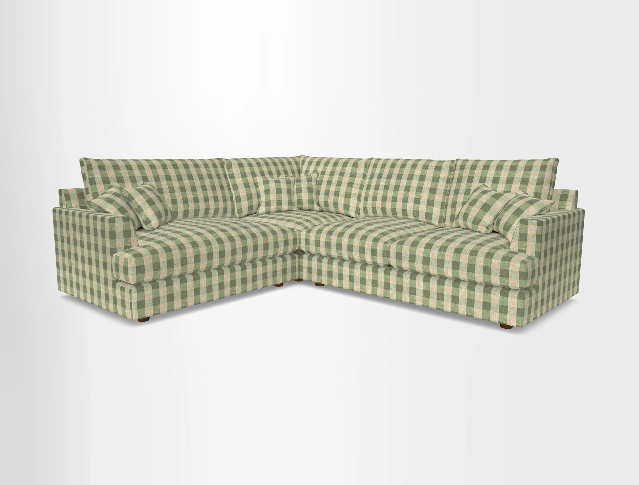Slingsby Medium Fitted Cover Corner Unit RHF in Two Tone Plain Biscuit