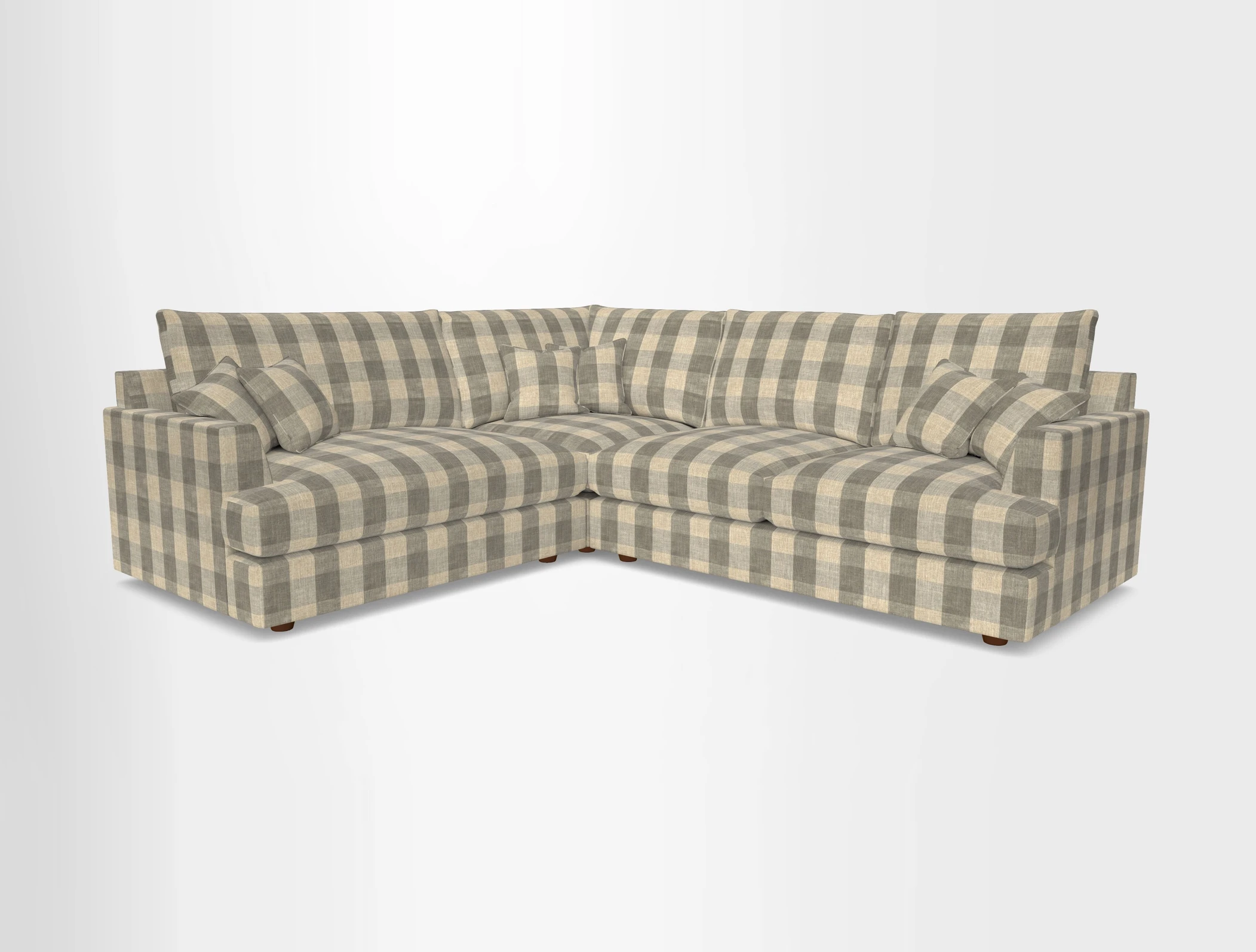 Slingsby Medium Fitted Cover Corner Unit RHF in Two Tone Plain Biscuit
