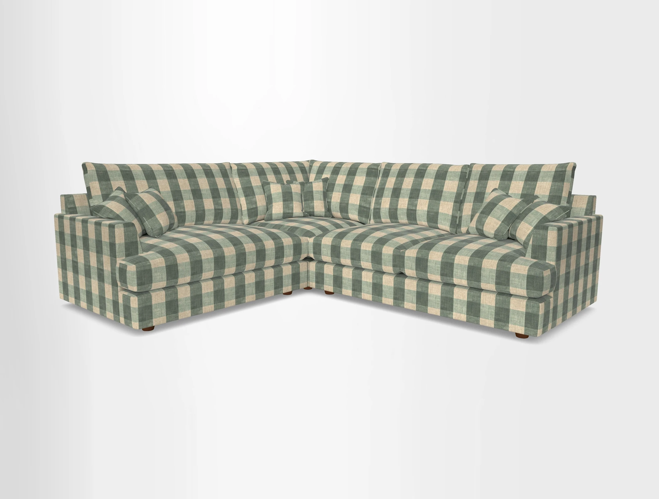 Slingsby Medium Fitted Cover Corner Unit RHF in Two Tone Plain Biscuit