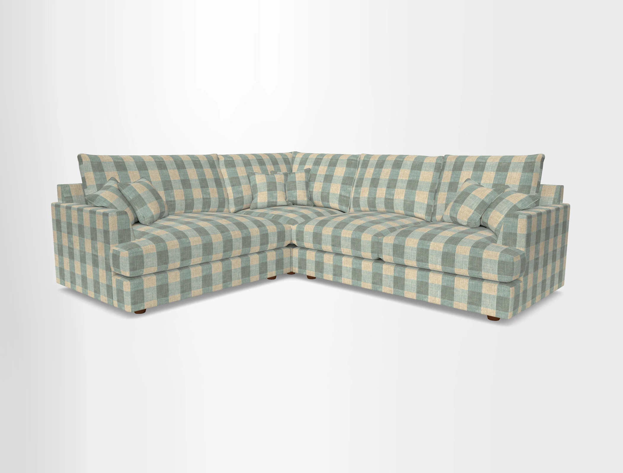 Slingsby Medium Fitted Cover Corner Unit RHF in Two Tone Plain Biscuit