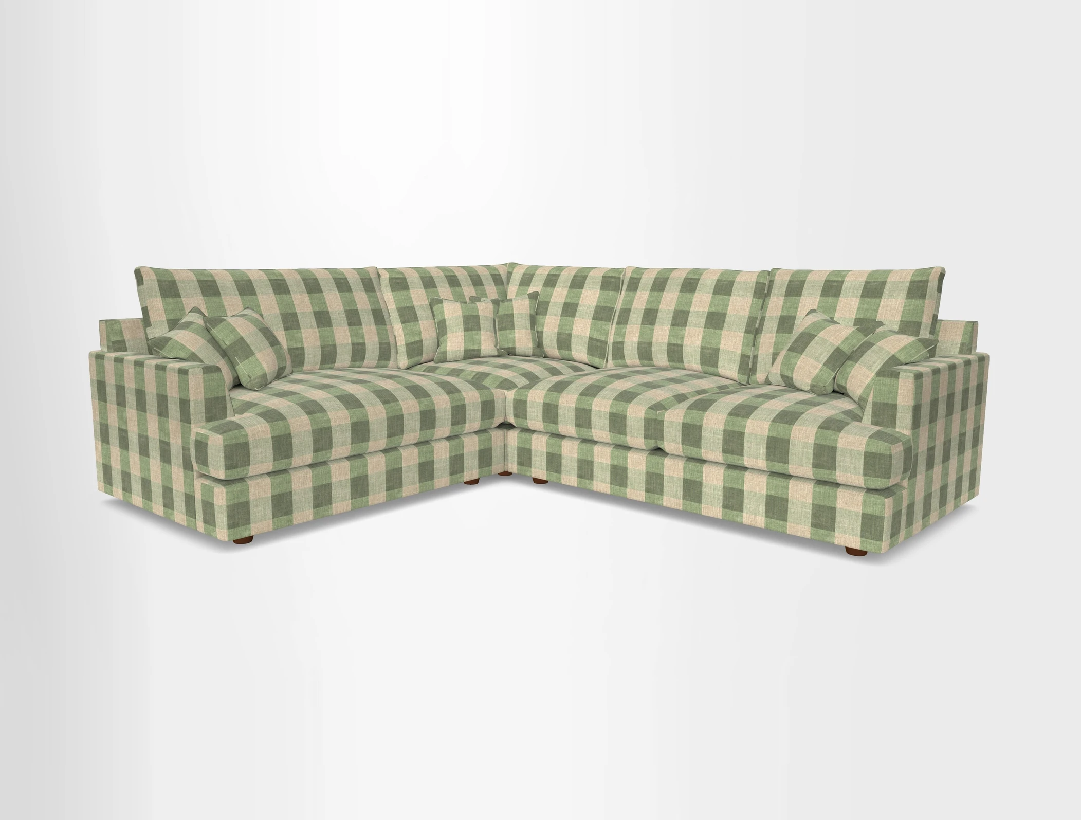 Slingsby Medium Fitted Cover Corner Unit RHF in Two Tone Plain Biscuit