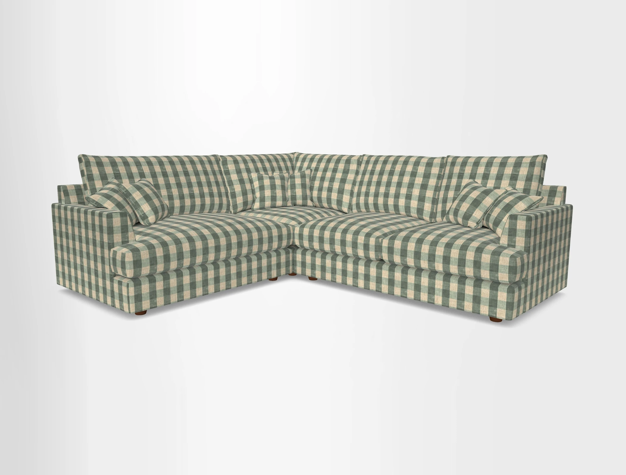 Slingsby Medium Fitted Cover Corner Unit RHF in Two Tone Plain Biscuit