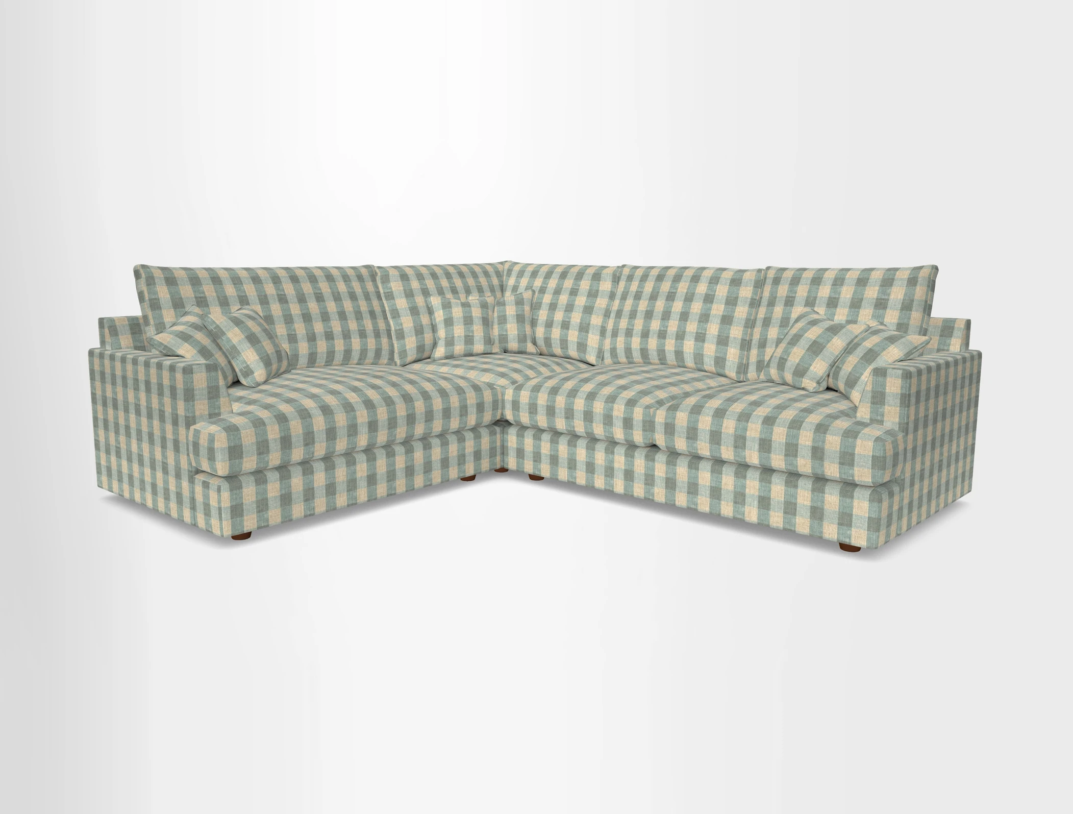 Slingsby Medium Fitted Cover Corner Unit RHF in Two Tone Plain Biscuit