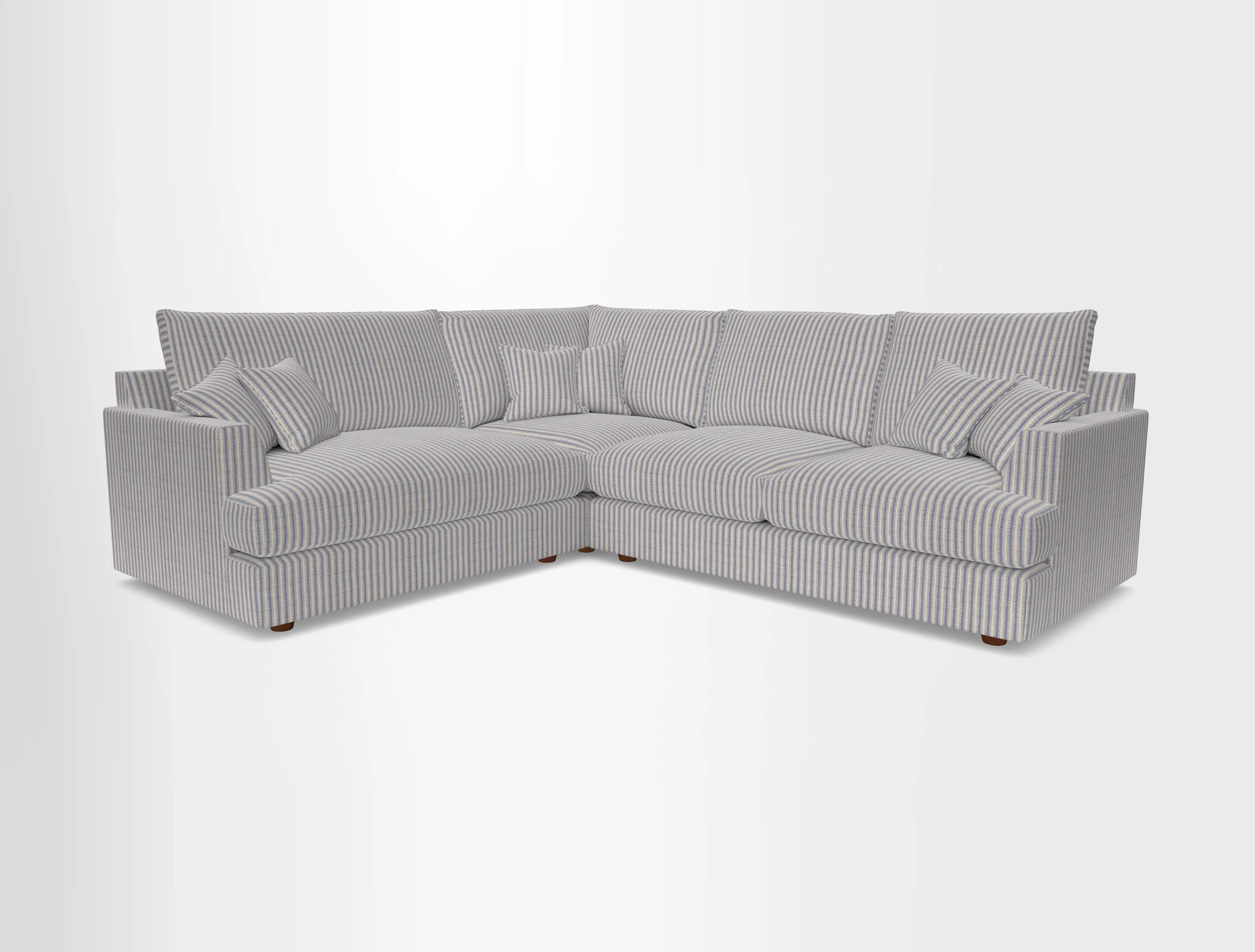 Slingsby Medium Fitted Cover Corner Unit RHF in Two Tone Plain Biscuit