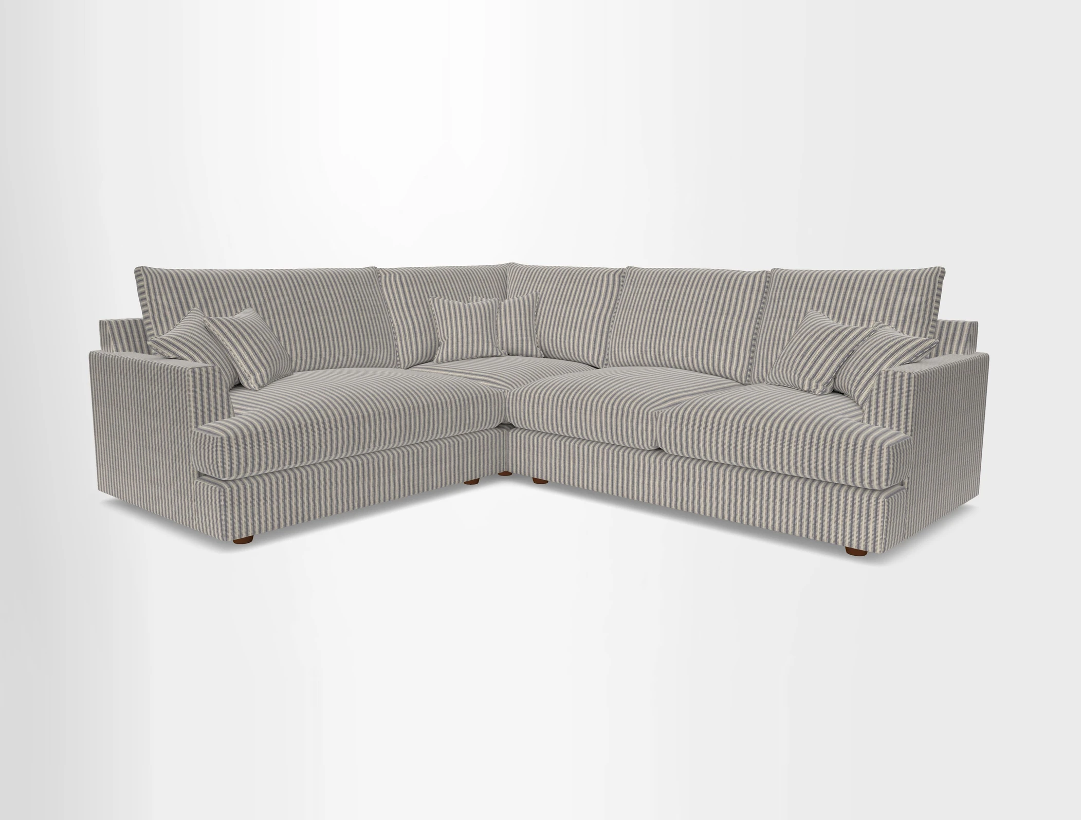 Slingsby Medium Fitted Cover Corner Unit RHF in Two Tone Plain Biscuit