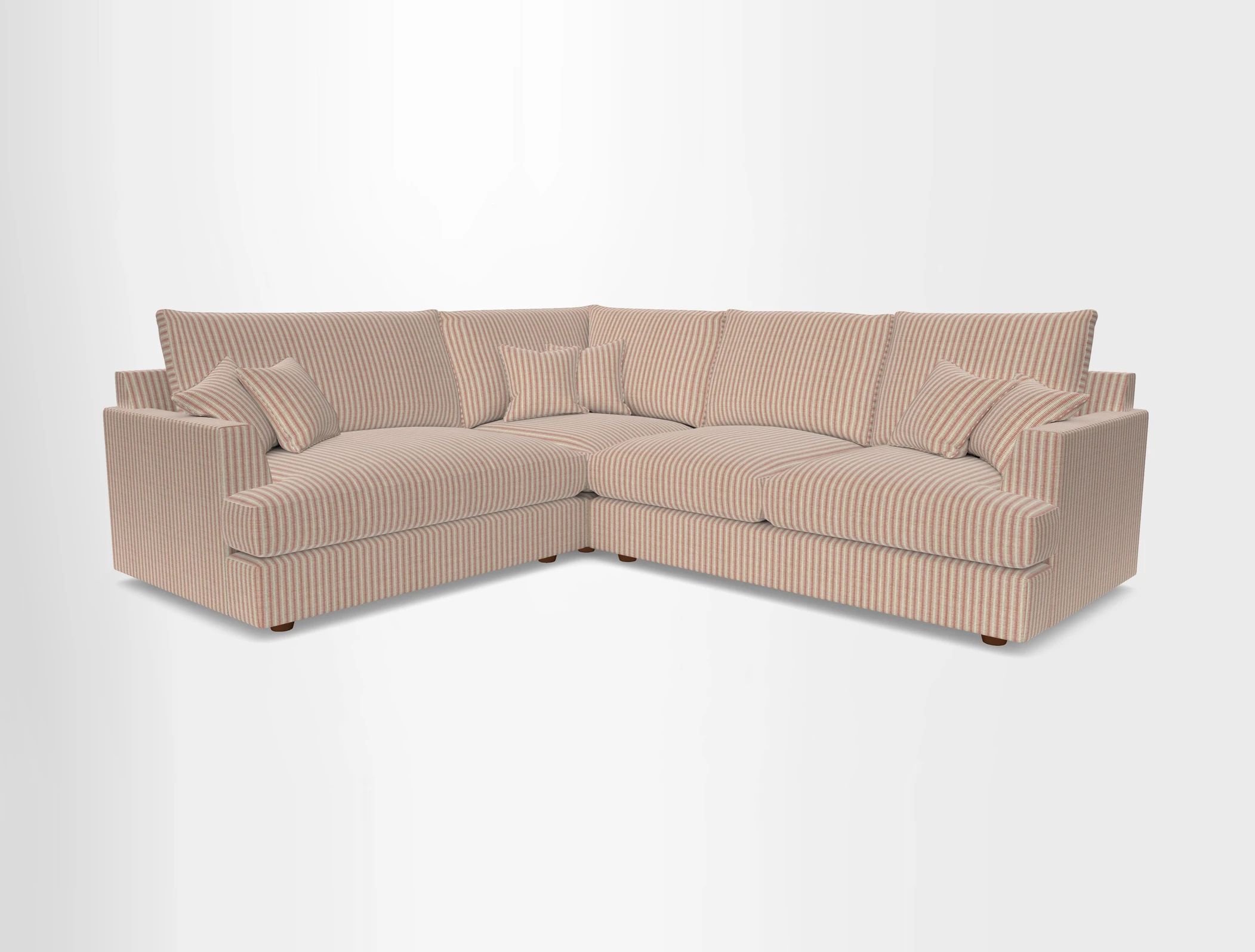 Slingsby Medium Fitted Cover Corner Unit RHF in Two Tone Plain Biscuit