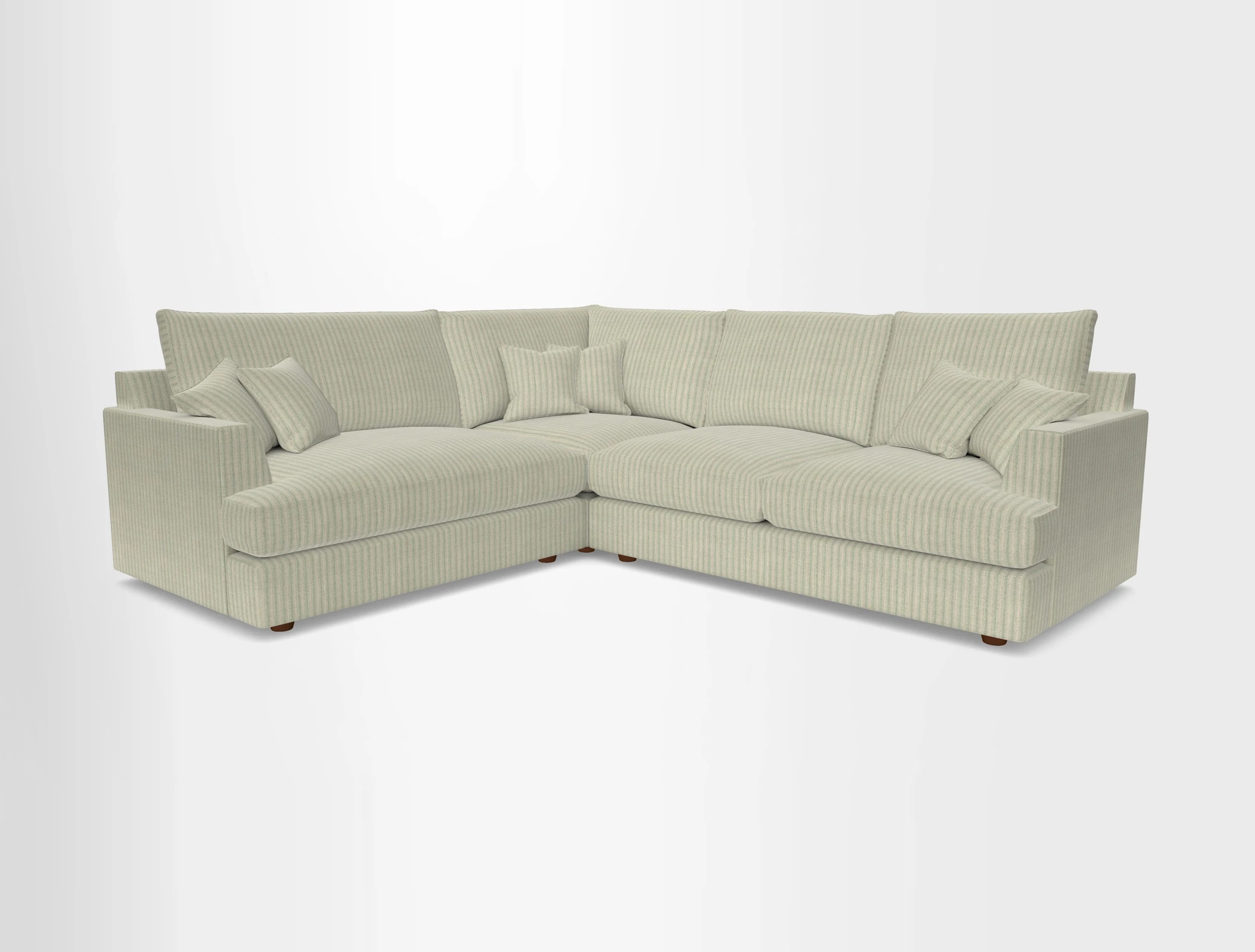 Slingsby Medium Fitted Cover Corner Unit RHF in Two Tone Plain Biscuit