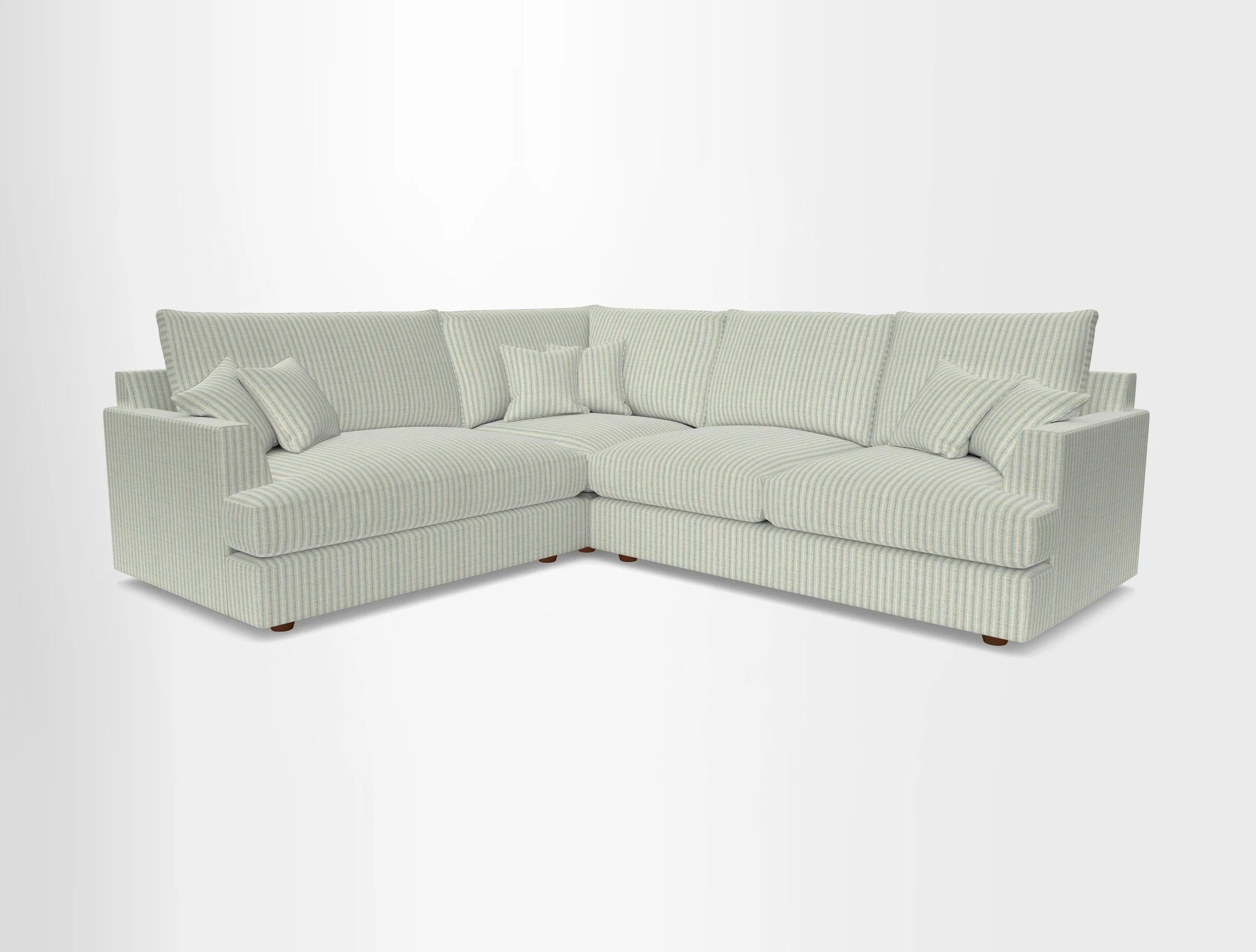 Slingsby Medium Fitted Cover Corner Unit RHF in Two Tone Plain Biscuit