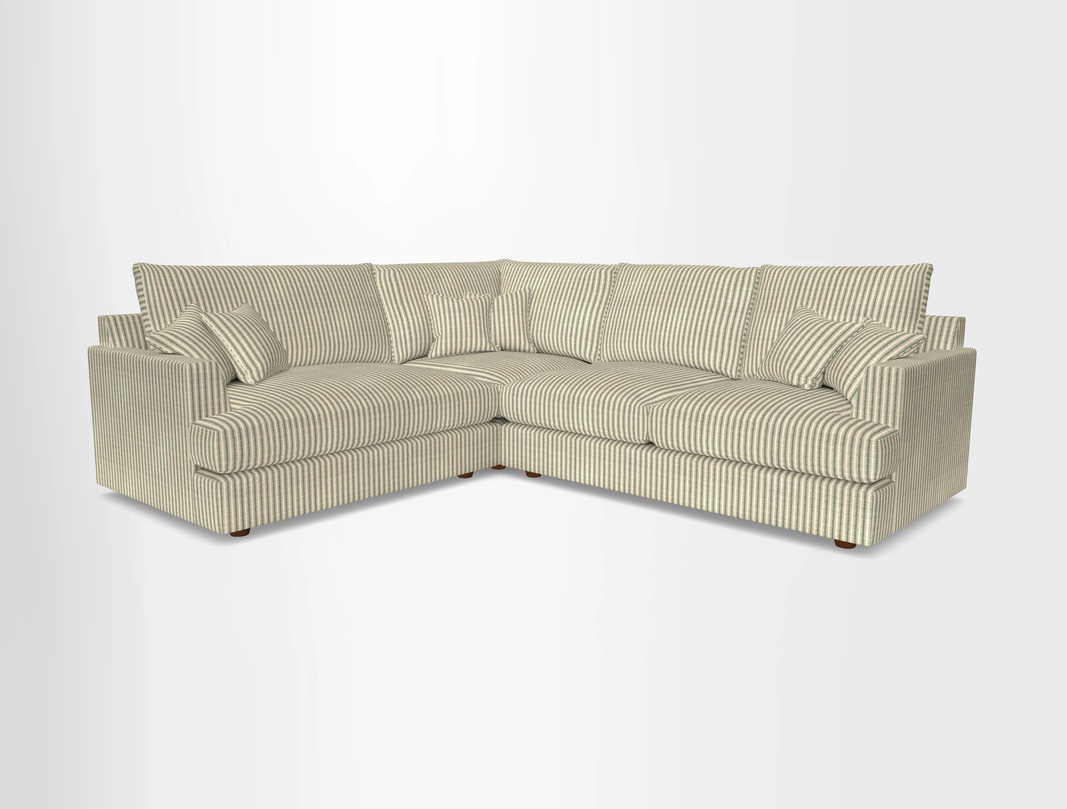 Slingsby Medium Fitted Cover Corner Unit RHF in Two Tone Plain Biscuit