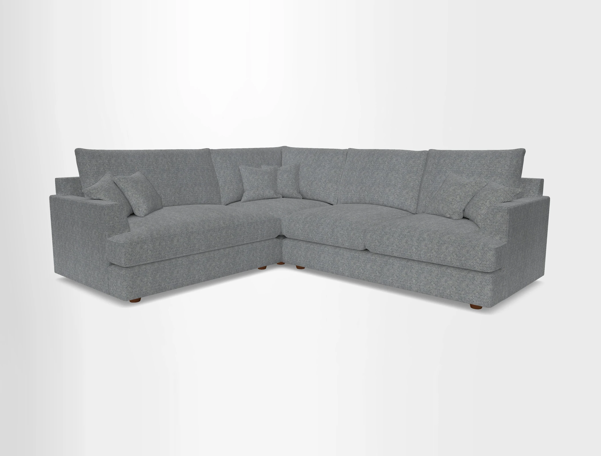 Slingsby Medium Fitted Cover Corner Unit RHF in Two Tone Plain Biscuit