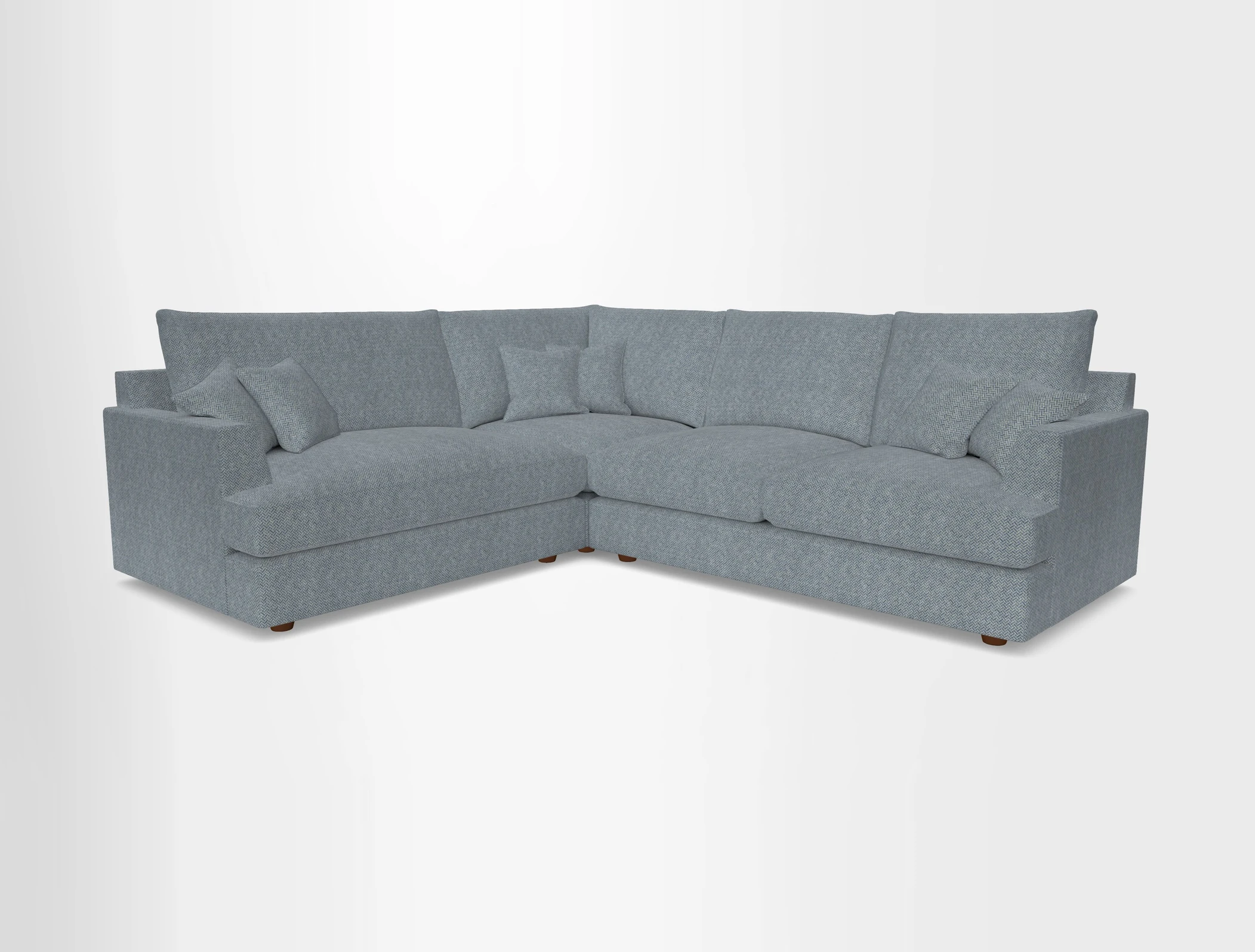 Slingsby Medium Fitted Cover Corner Unit RHF in Two Tone Plain Biscuit