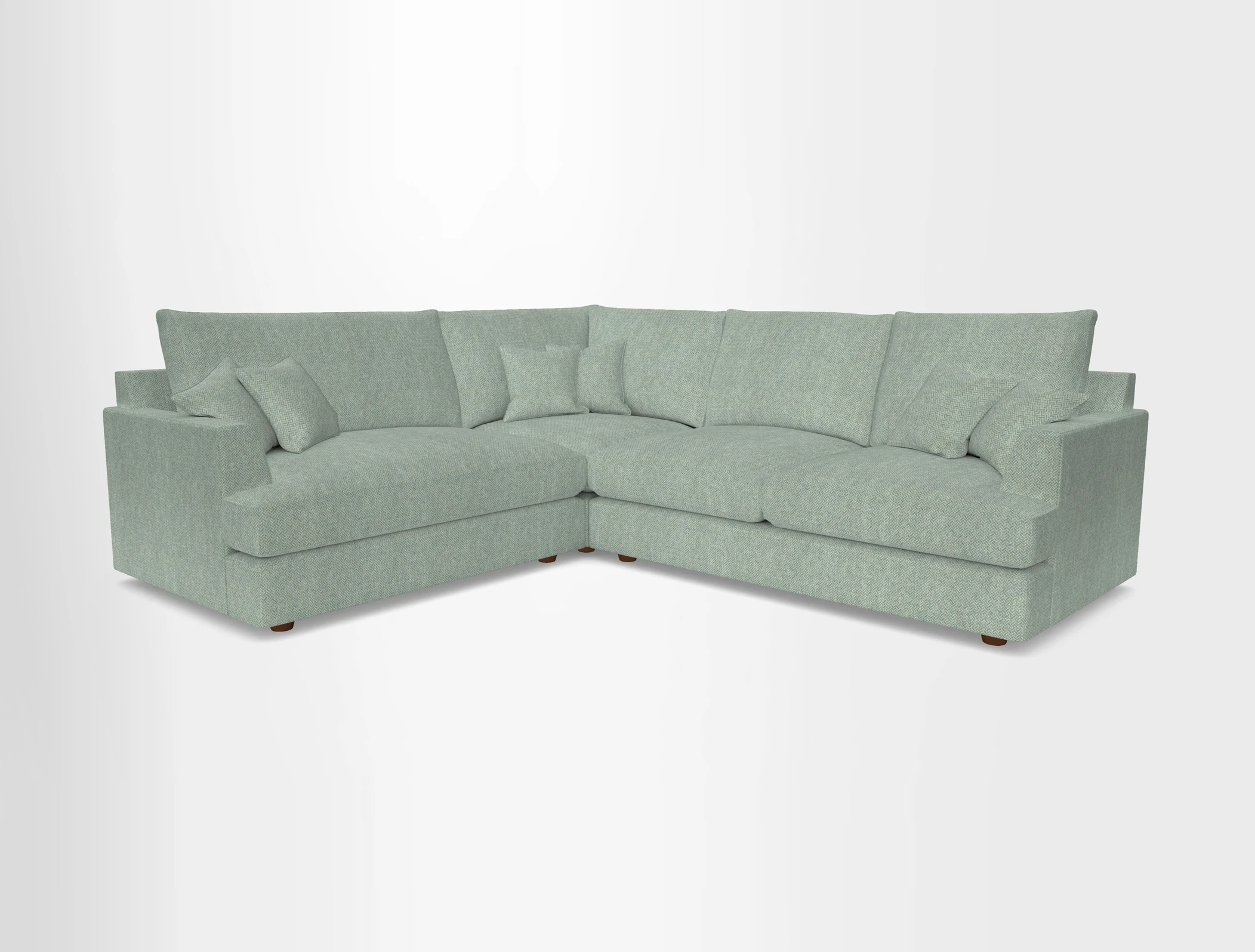 Slingsby Medium Fitted Cover Corner Unit RHF in Two Tone Plain Biscuit