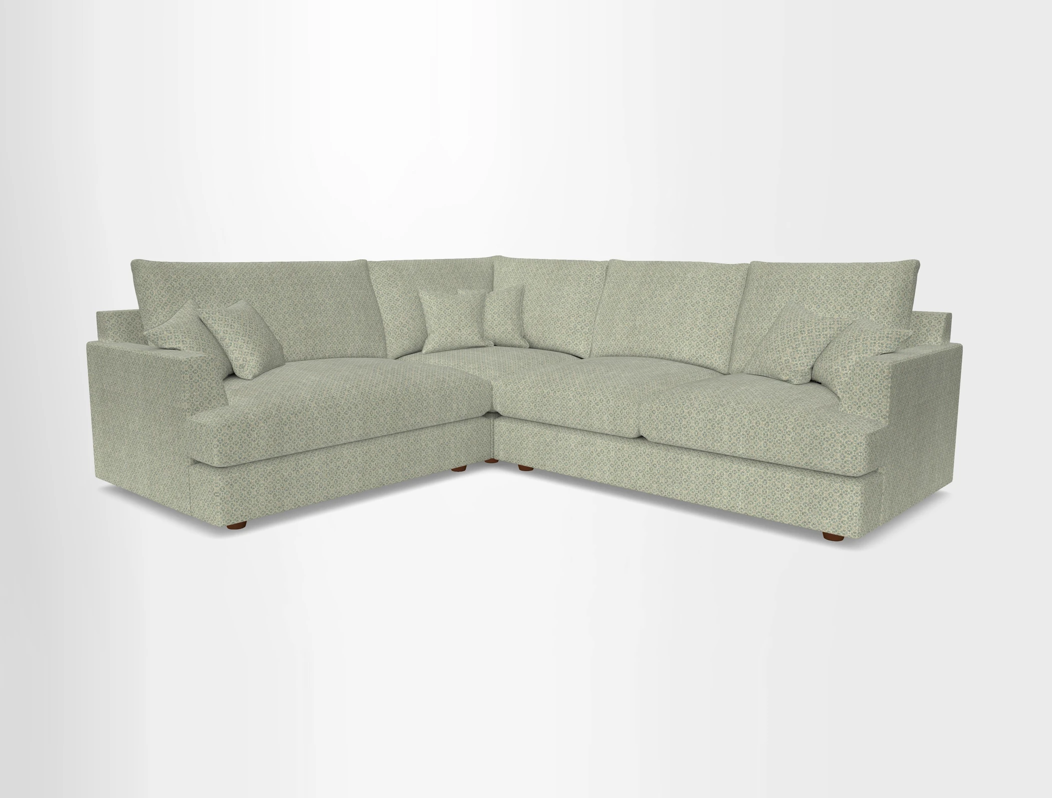 Slingsby Medium Fitted Cover Corner Unit RHF in Two Tone Plain Biscuit