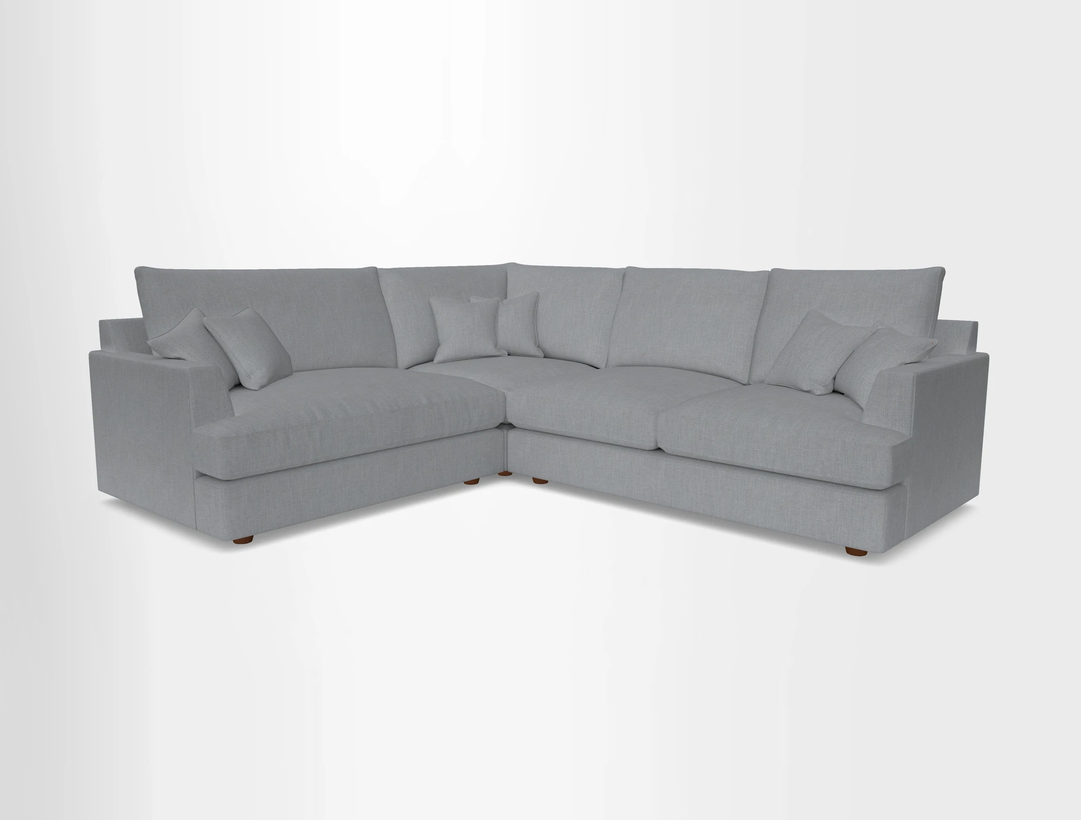 Slingsby Medium Fitted Cover Corner Unit RHF in Two Tone Plain Biscuit