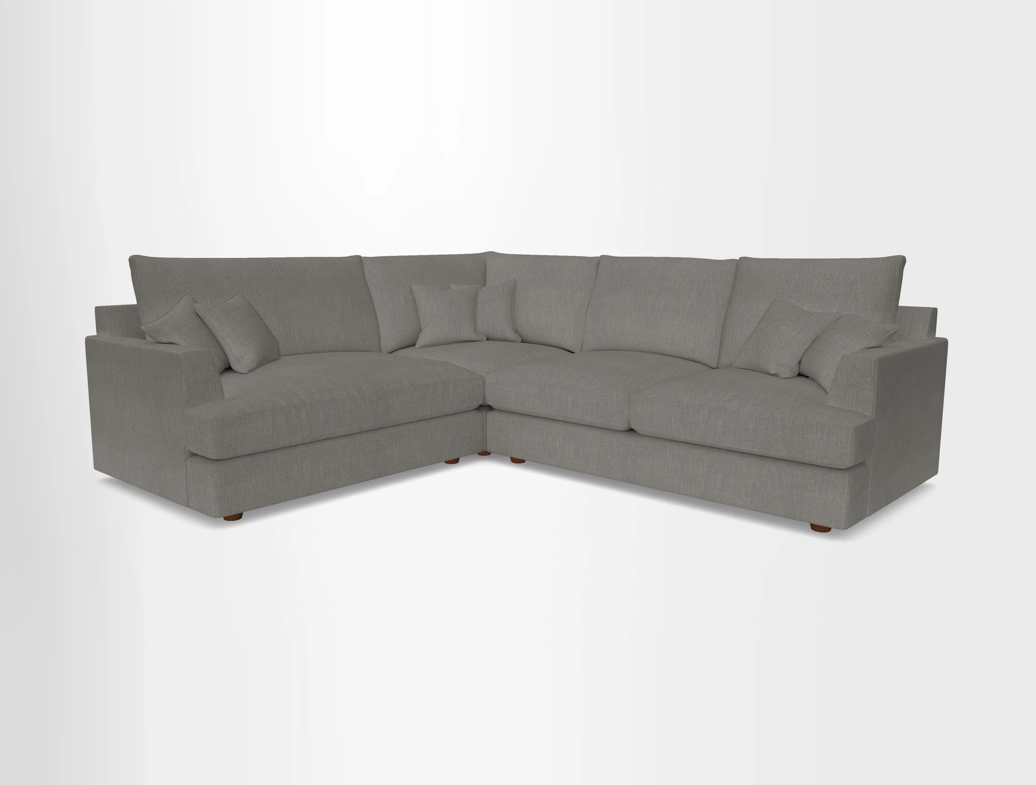 Slingsby Medium Fitted Cover Corner Unit RHF in Two Tone Plain Biscuit