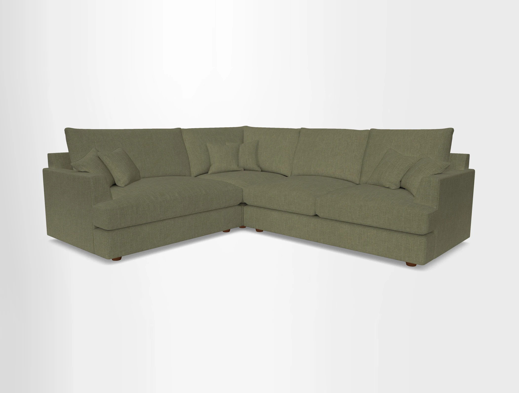 Slingsby Medium Fitted Cover Corner Unit RHF in Two Tone Plain Biscuit