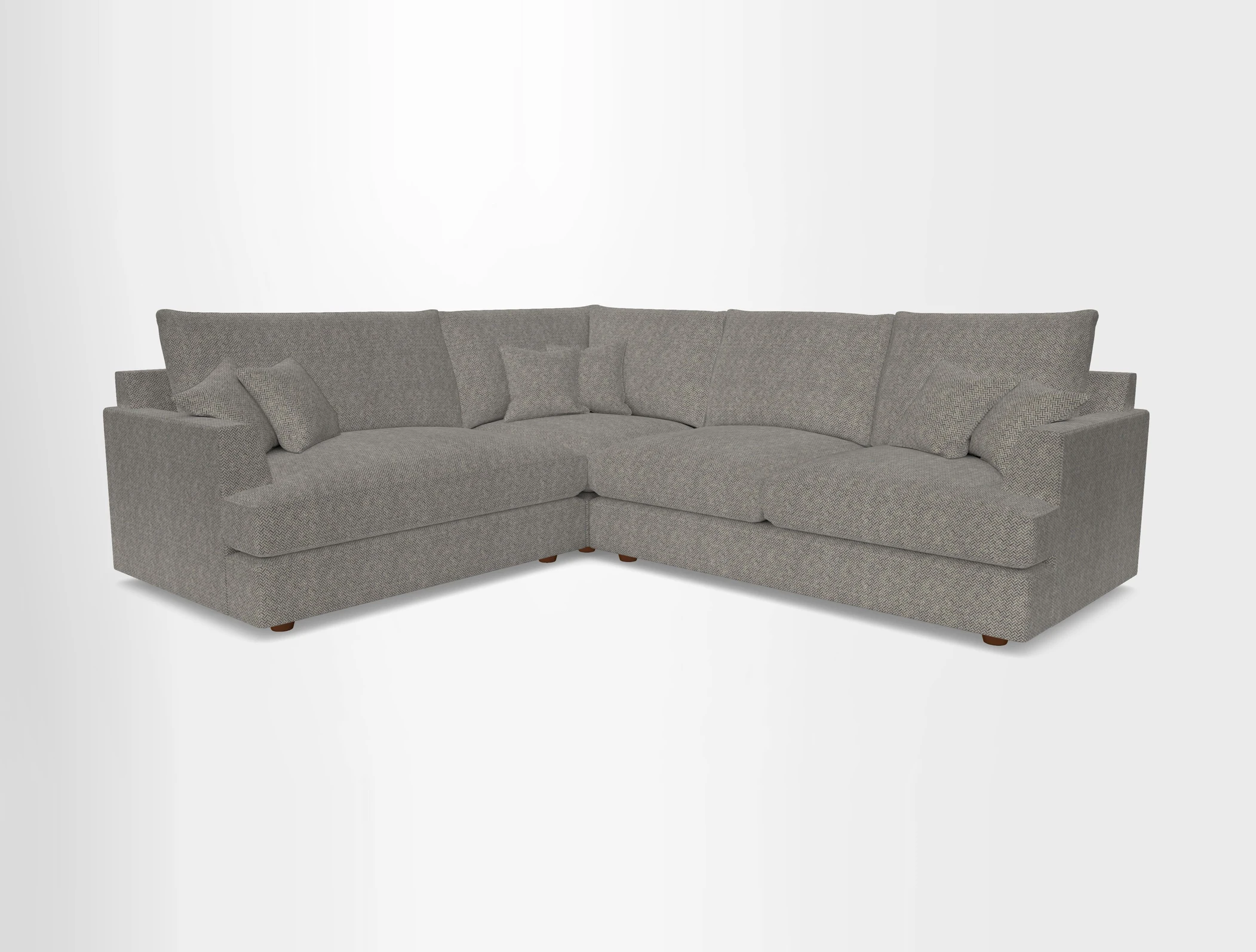 Slingsby Medium Fitted Cover Corner Unit RHF in Two Tone Plain Biscuit
