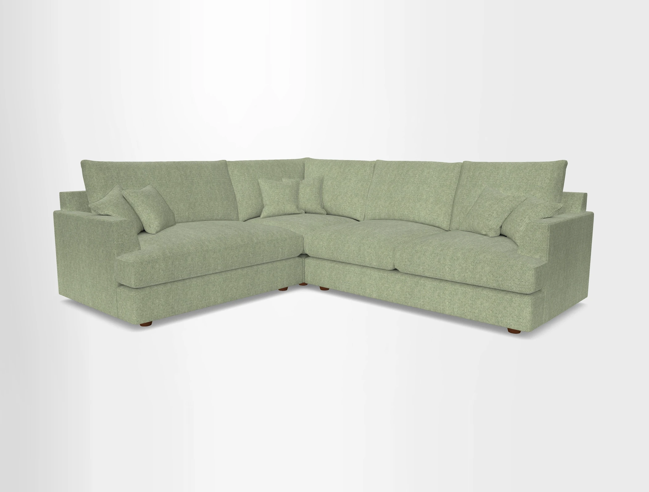 Slingsby Medium Fitted Cover Corner Unit RHF in Two Tone Plain Biscuit