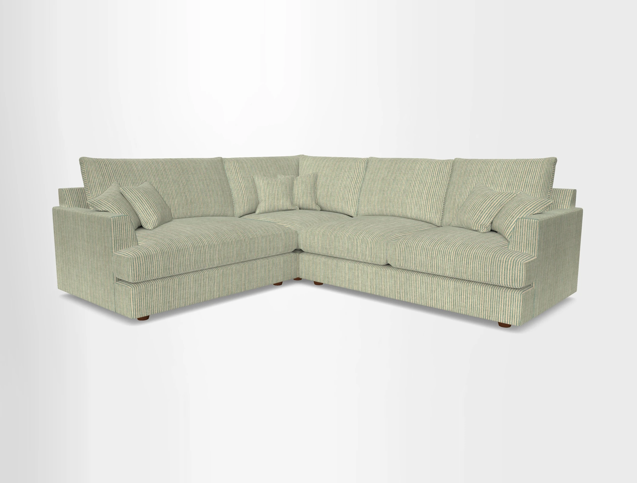 Slingsby Medium Fitted Cover Corner Unit RHF in Two Tone Plain Biscuit