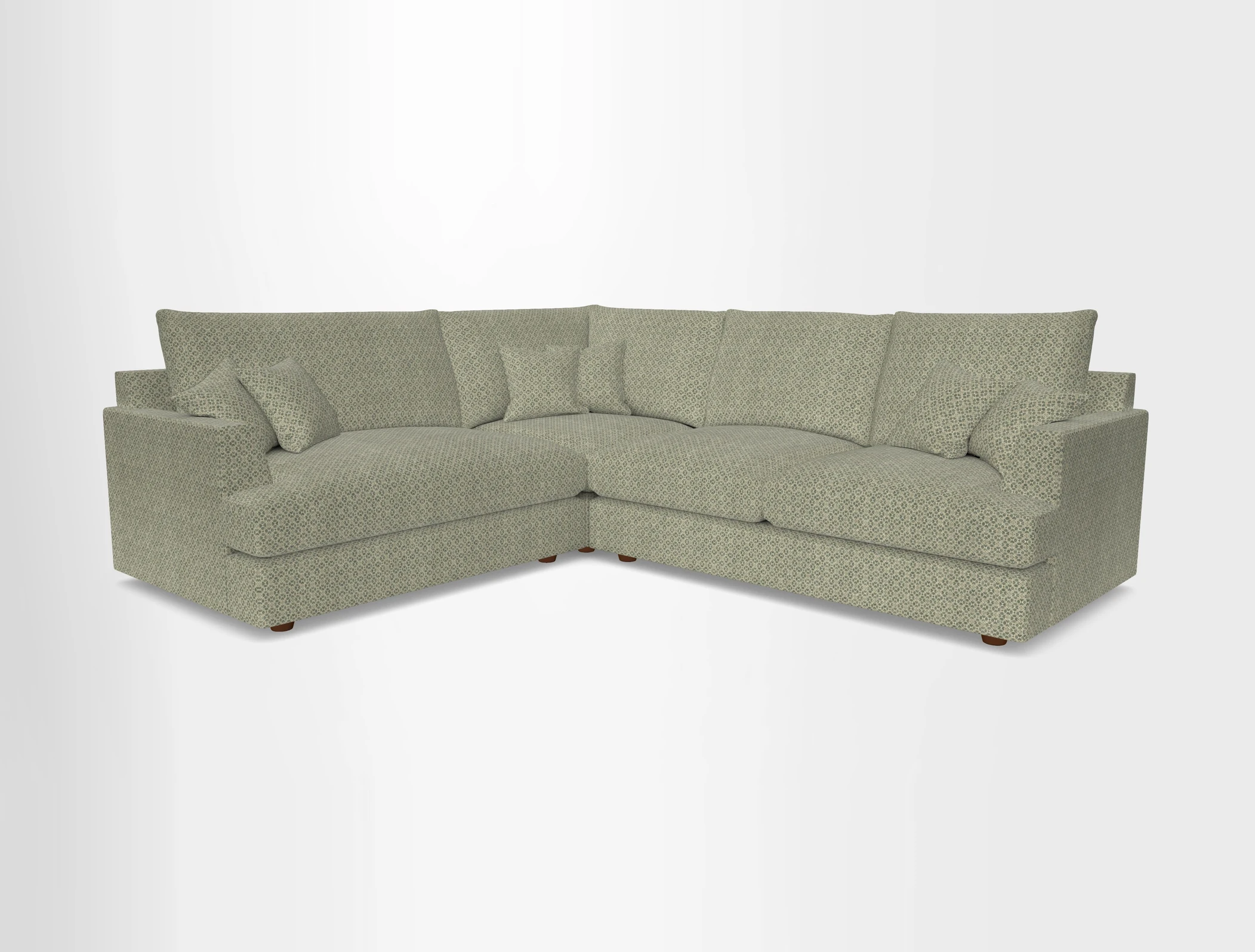 Slingsby Medium Fitted Cover Corner Unit RHF in Two Tone Plain Biscuit