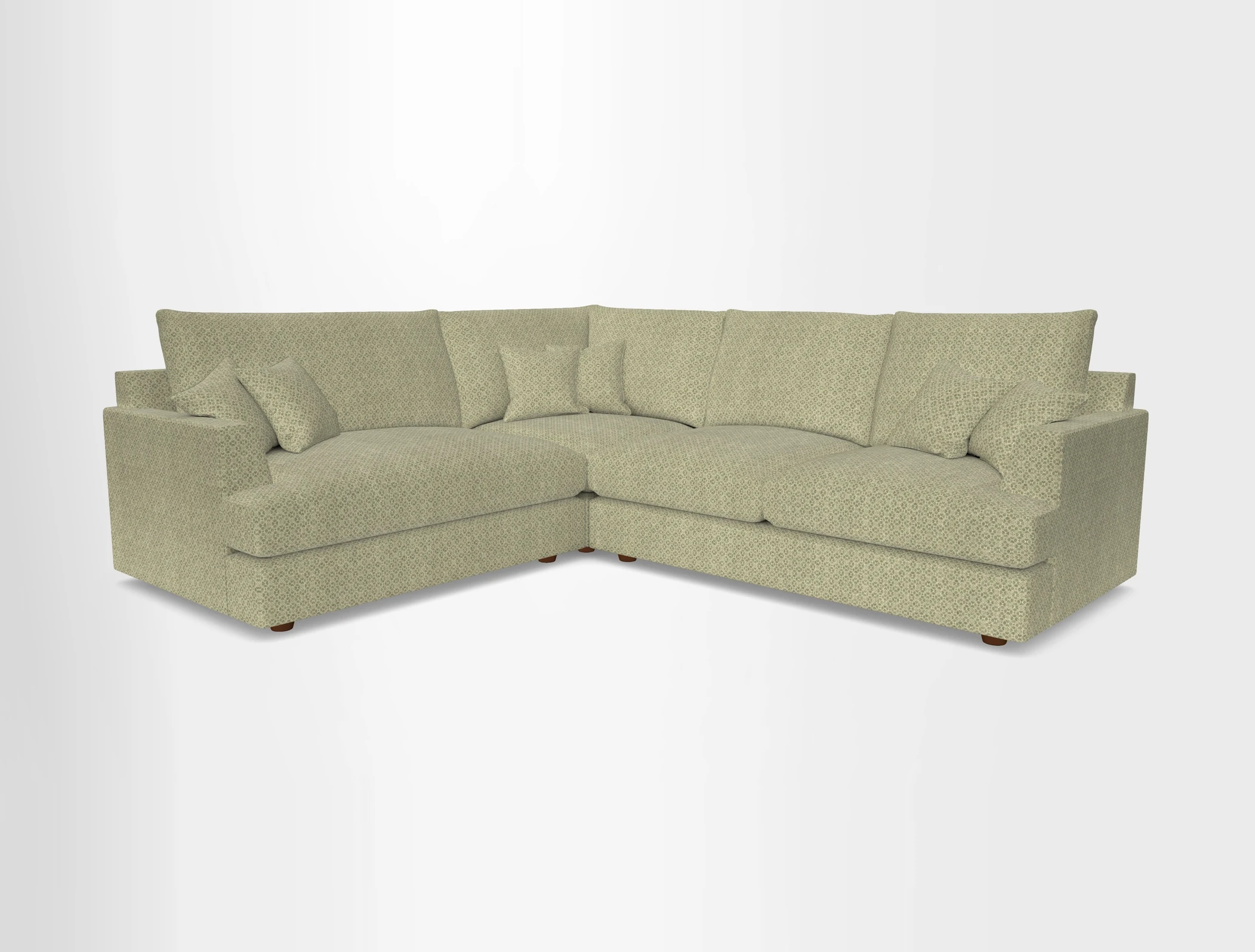 Slingsby Medium Fitted Cover Corner Unit RHF in Two Tone Plain Biscuit