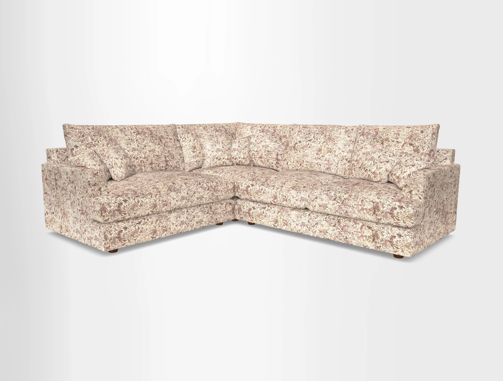 Slingsby Medium Fitted Cover Corner Unit RHF in Two Tone Plain Biscuit