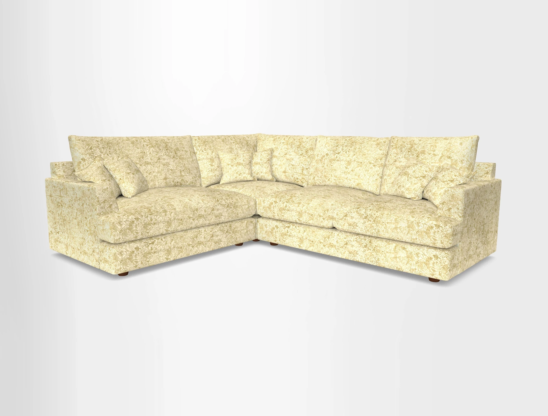 Slingsby Medium Fitted Cover Corner Unit RHF in Two Tone Plain Biscuit