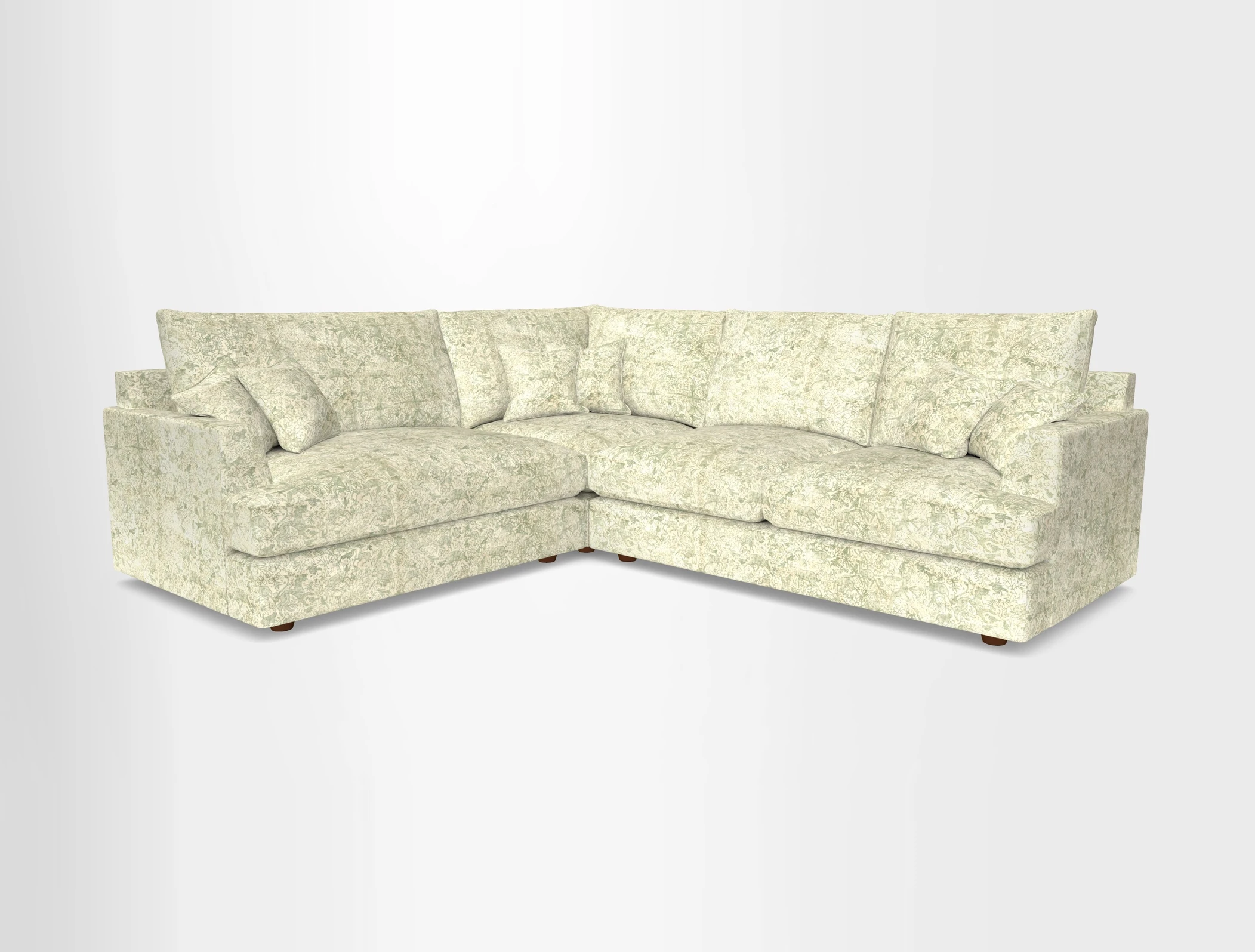 Slingsby Medium Fitted Cover Corner Unit RHF in Two Tone Plain Biscuit