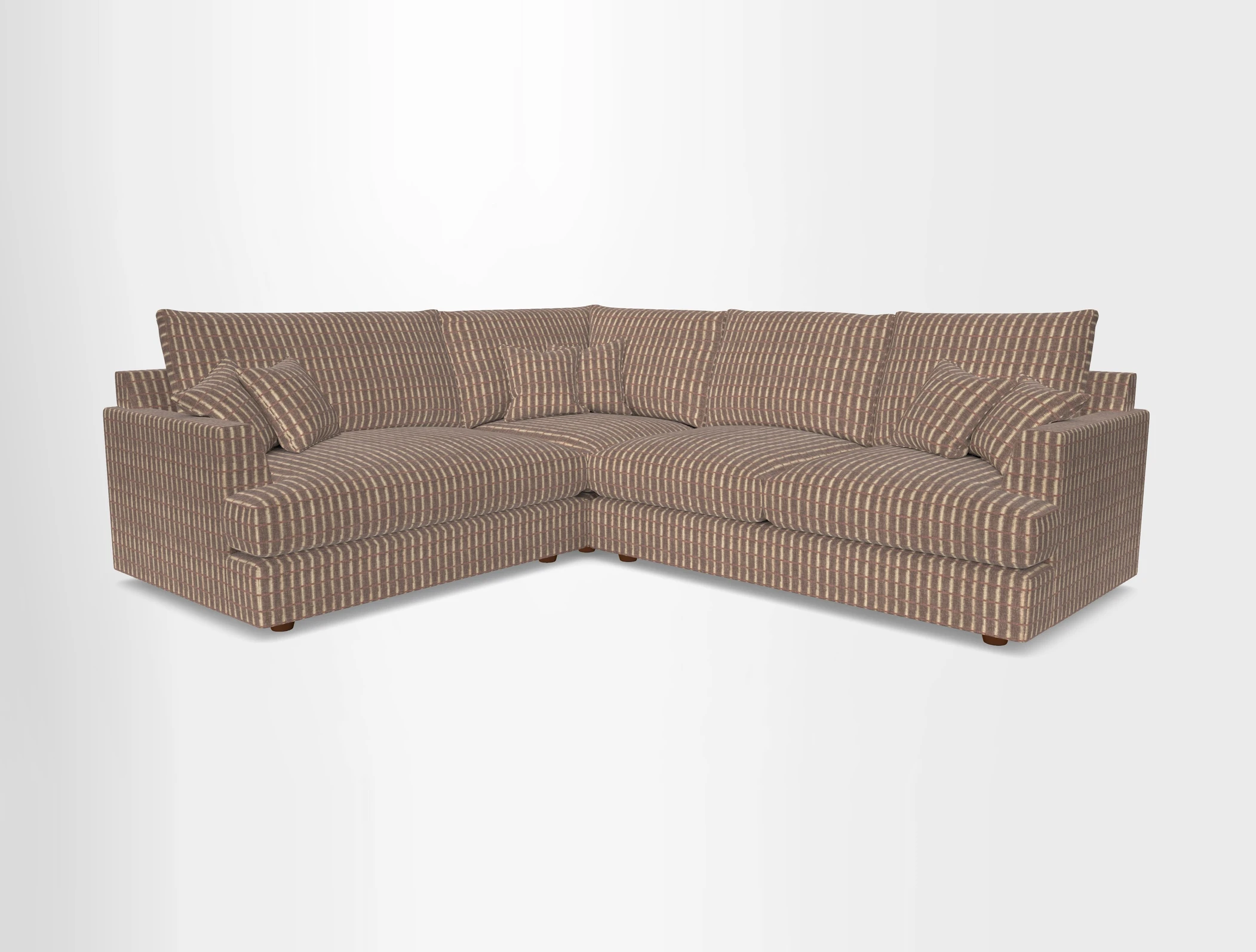 Slingsby Medium Fitted Cover Corner Unit RHF in Two Tone Plain Biscuit