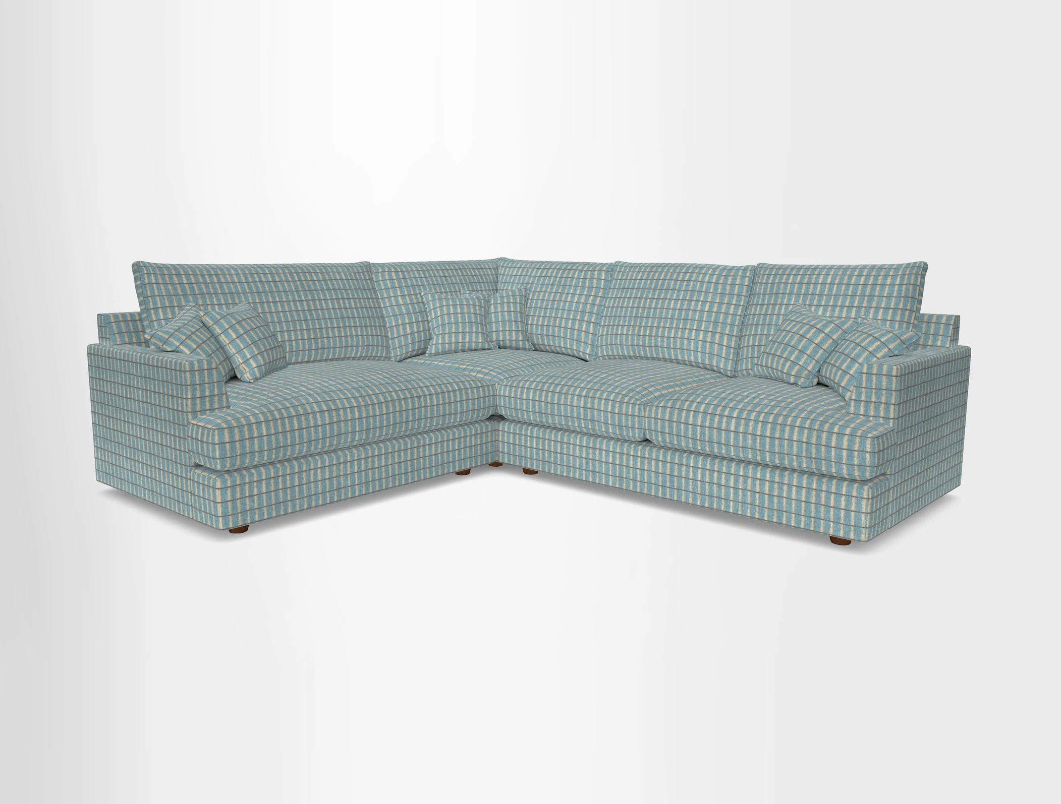 Slingsby Medium Fitted Cover Corner Unit RHF in Two Tone Plain Biscuit