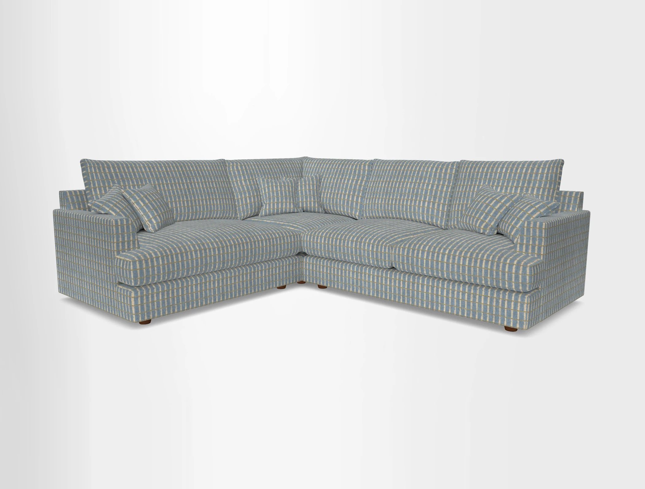 Slingsby Medium Fitted Cover Corner Unit RHF in Two Tone Plain Biscuit
