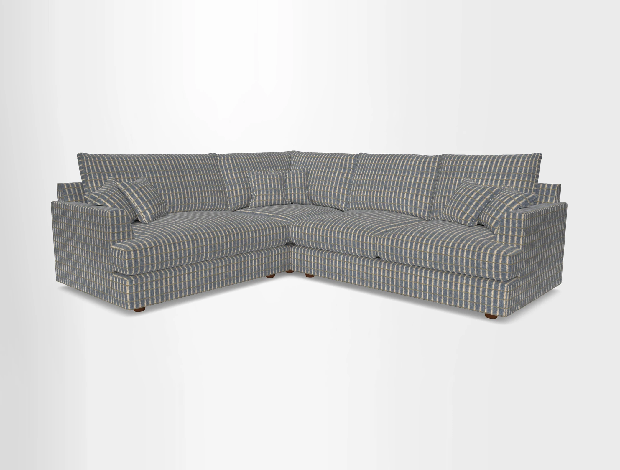 Slingsby Medium Fitted Cover Corner Unit RHF in Two Tone Plain Biscuit
