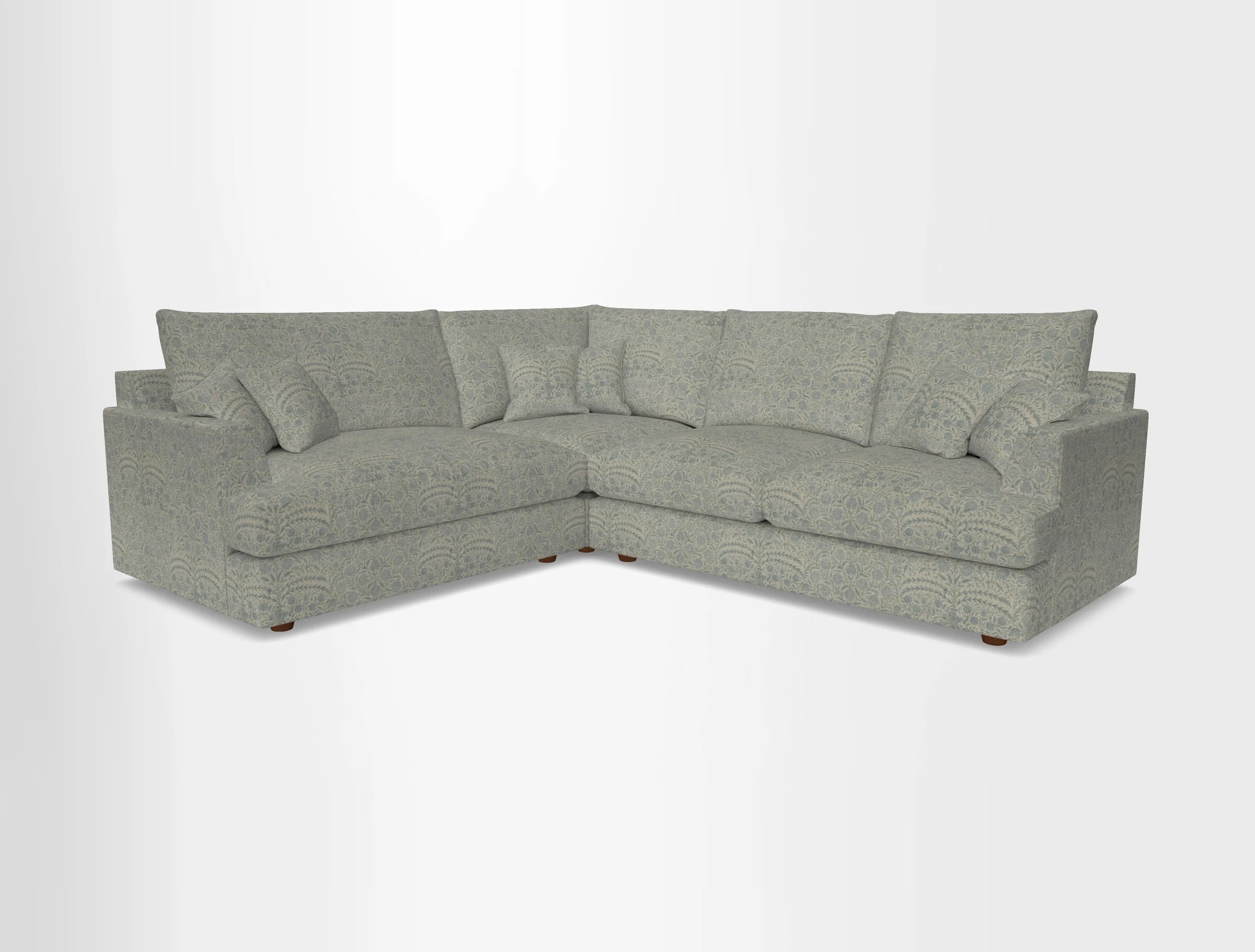 Slingsby Medium Fitted Cover Corner Unit RHF in Two Tone Plain Biscuit