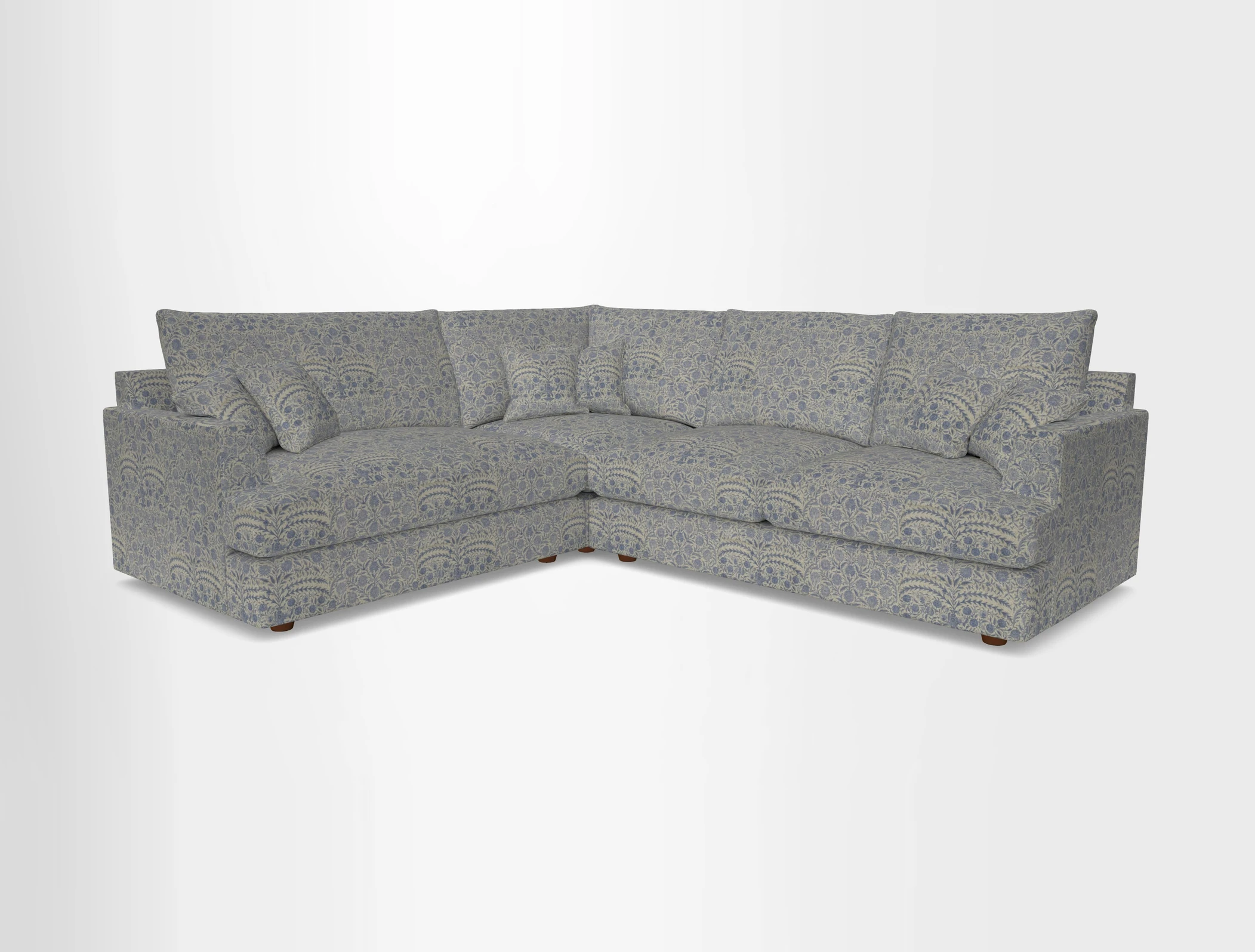 Slingsby Medium Fitted Cover Corner Unit RHF in Two Tone Plain Biscuit