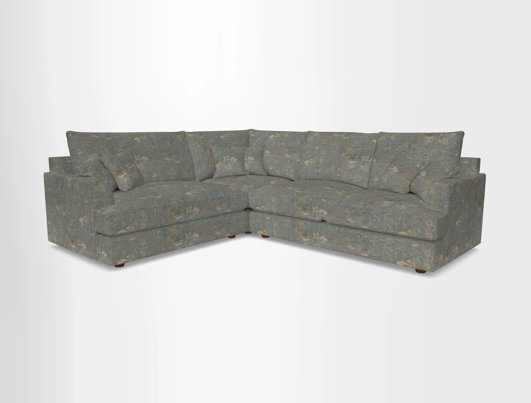 Slingsby Medium Fitted Cover Corner Unit RHF in Two Tone Plain Biscuit