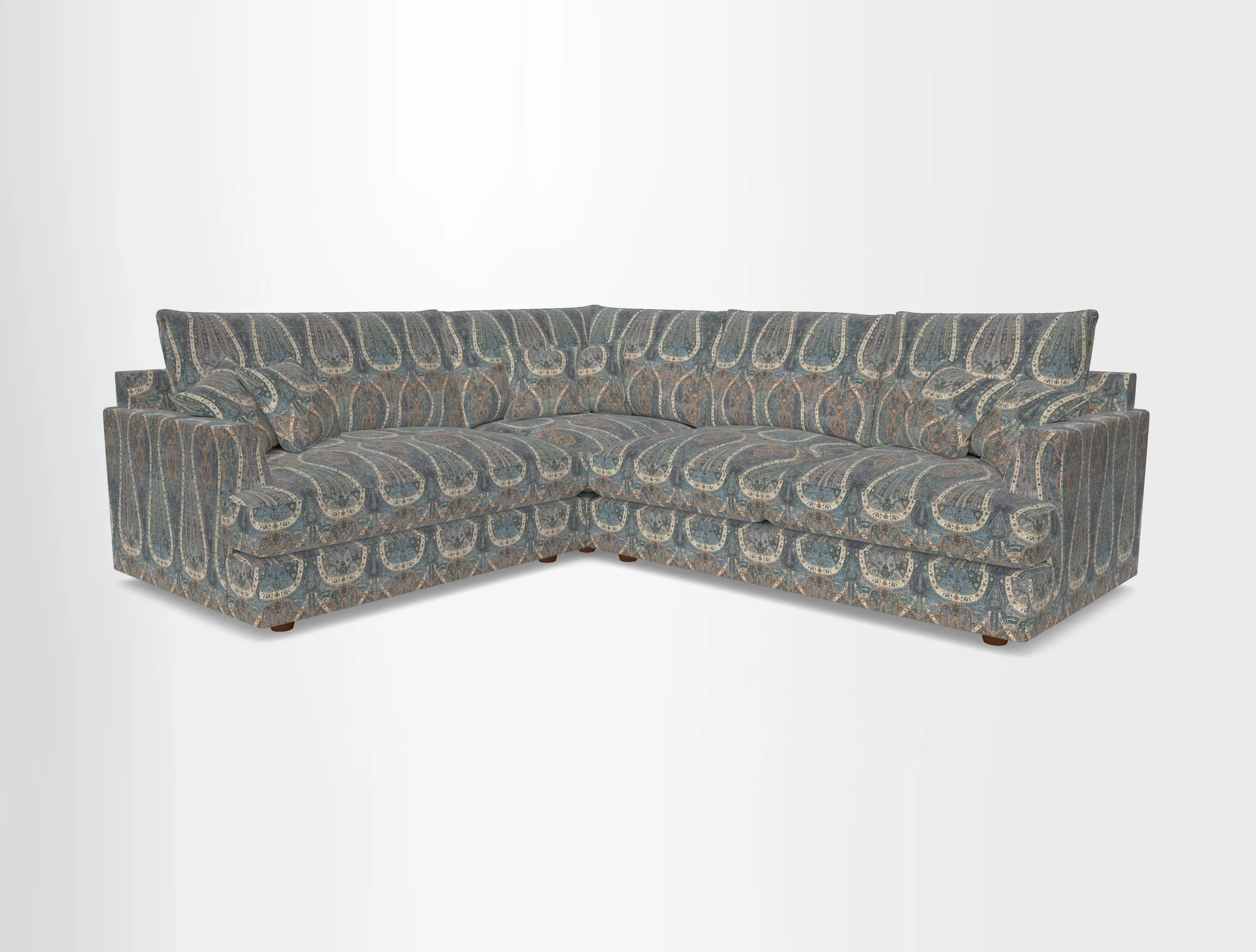 Slingsby Medium Fitted Cover Corner Unit RHF in Two Tone Plain Biscuit